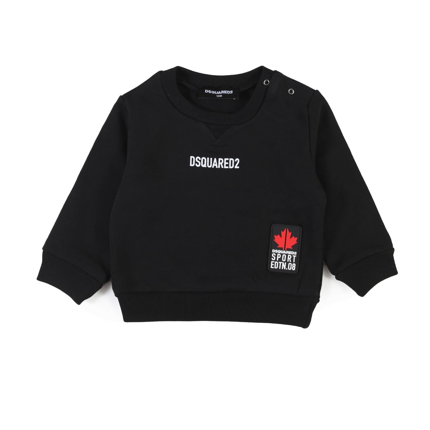 Felpa Dsq2 Edtn 08 nera bimbo e bimba - annameglio.com abbigliamento moda