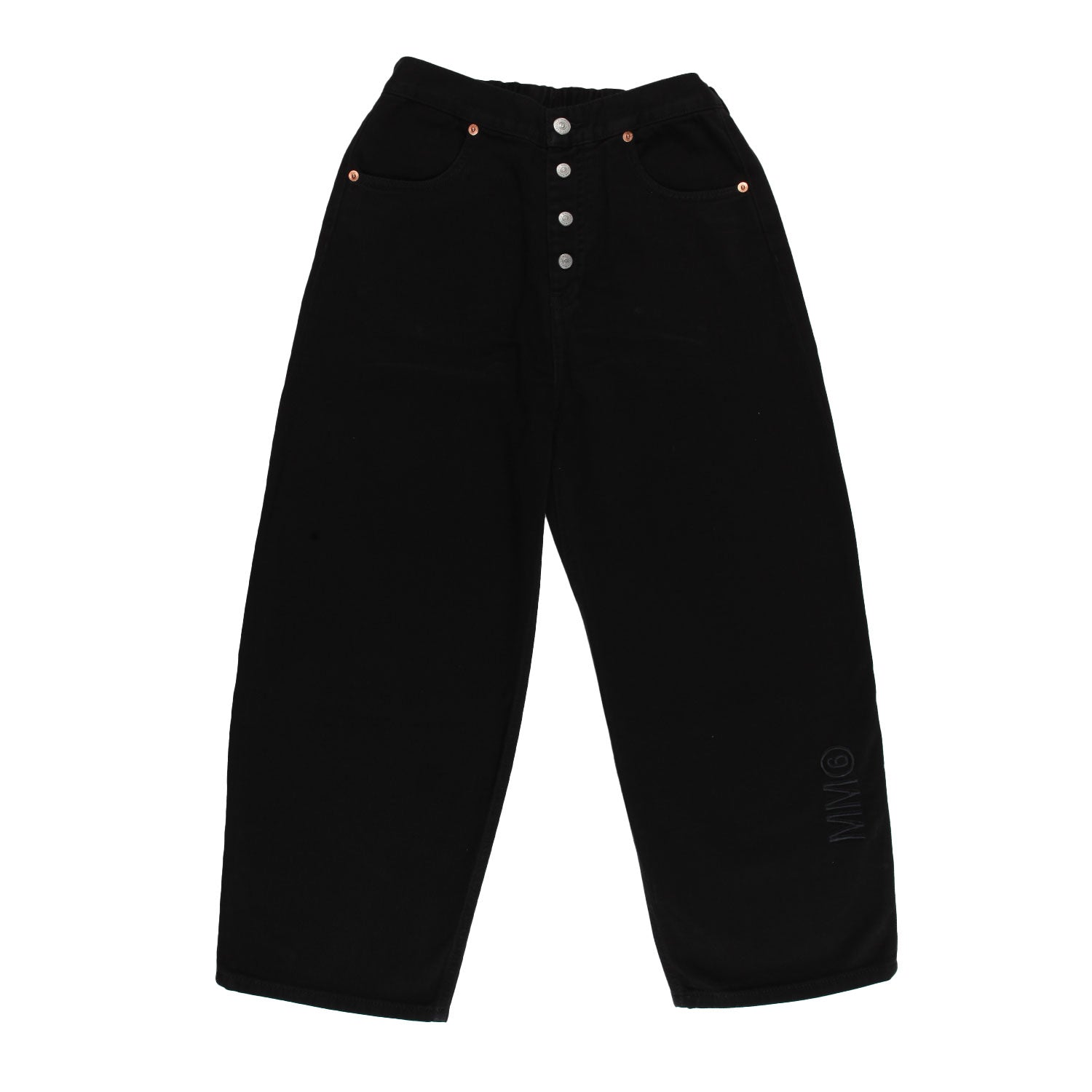 Pantalone wide leg MM6 nero Bambina e Ragazza - annameglio.com abbigliamento moda