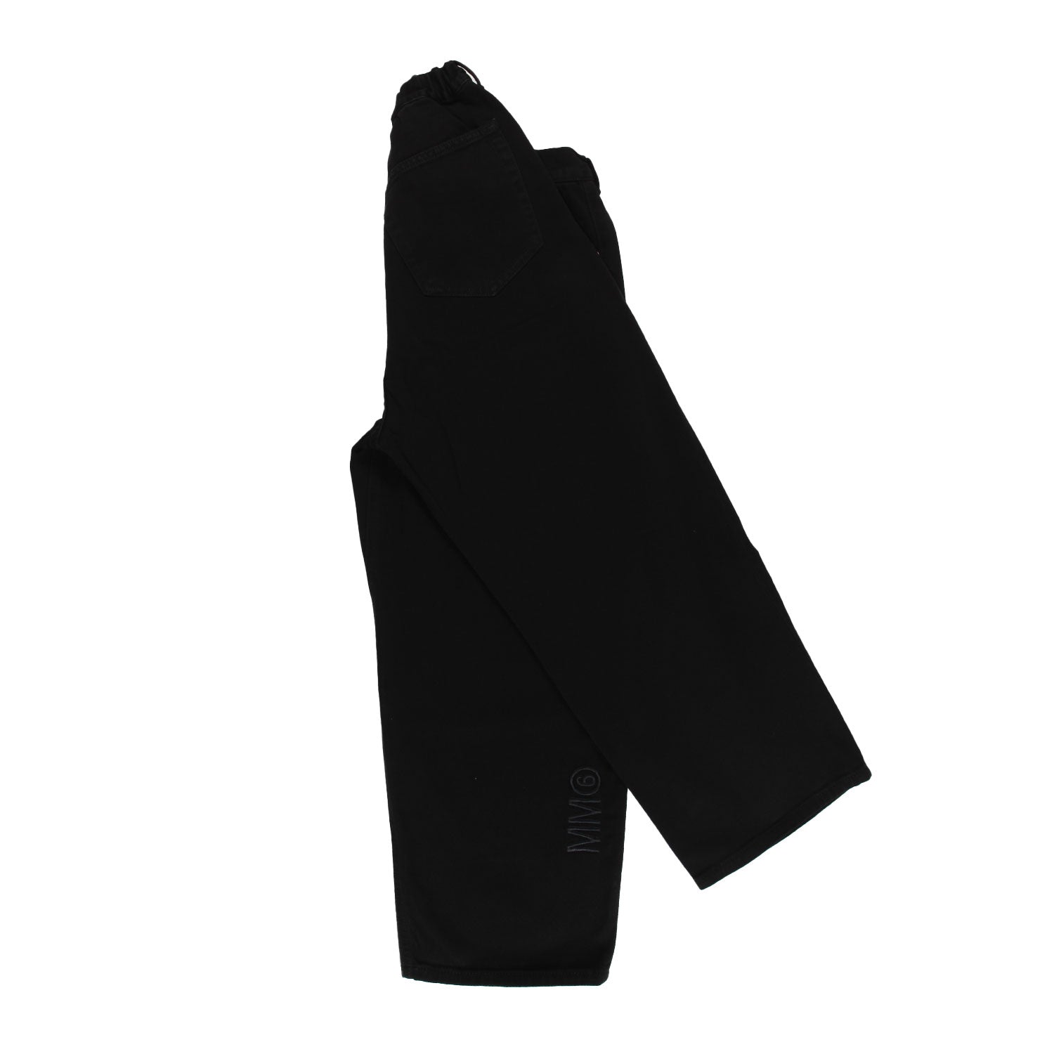 Pantalone wide leg MM6 nero Bambina e Ragazza - annameglio.com abbigliamento moda
