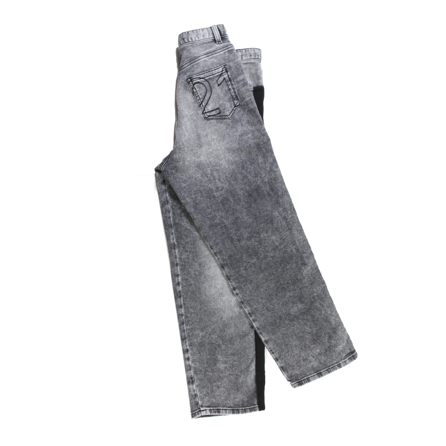 Jeans unisex N21 grigio slavato e nero - annameglio.com abbigliamento moda