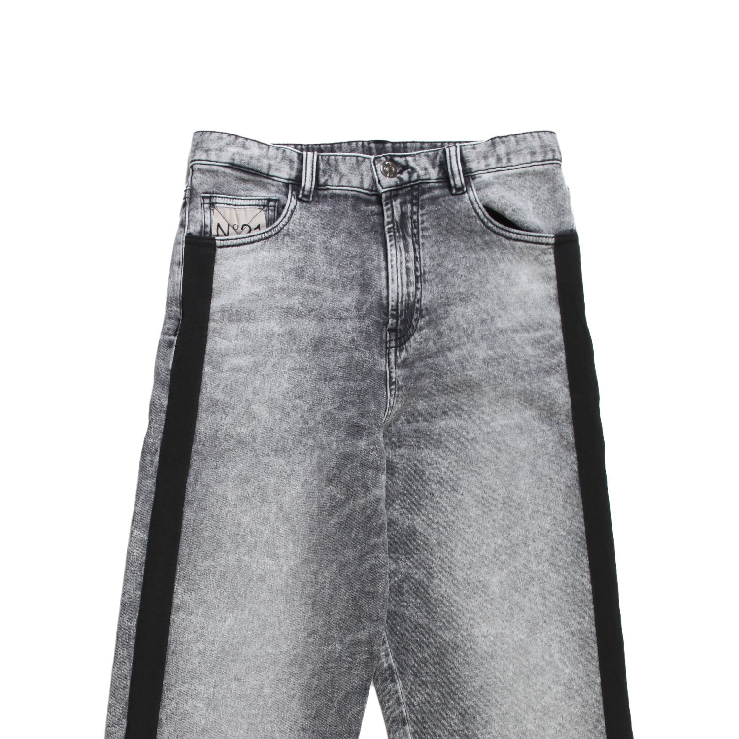 Jeans unisex N21 grigio slavato e nero - annameglio.com abbigliamento moda