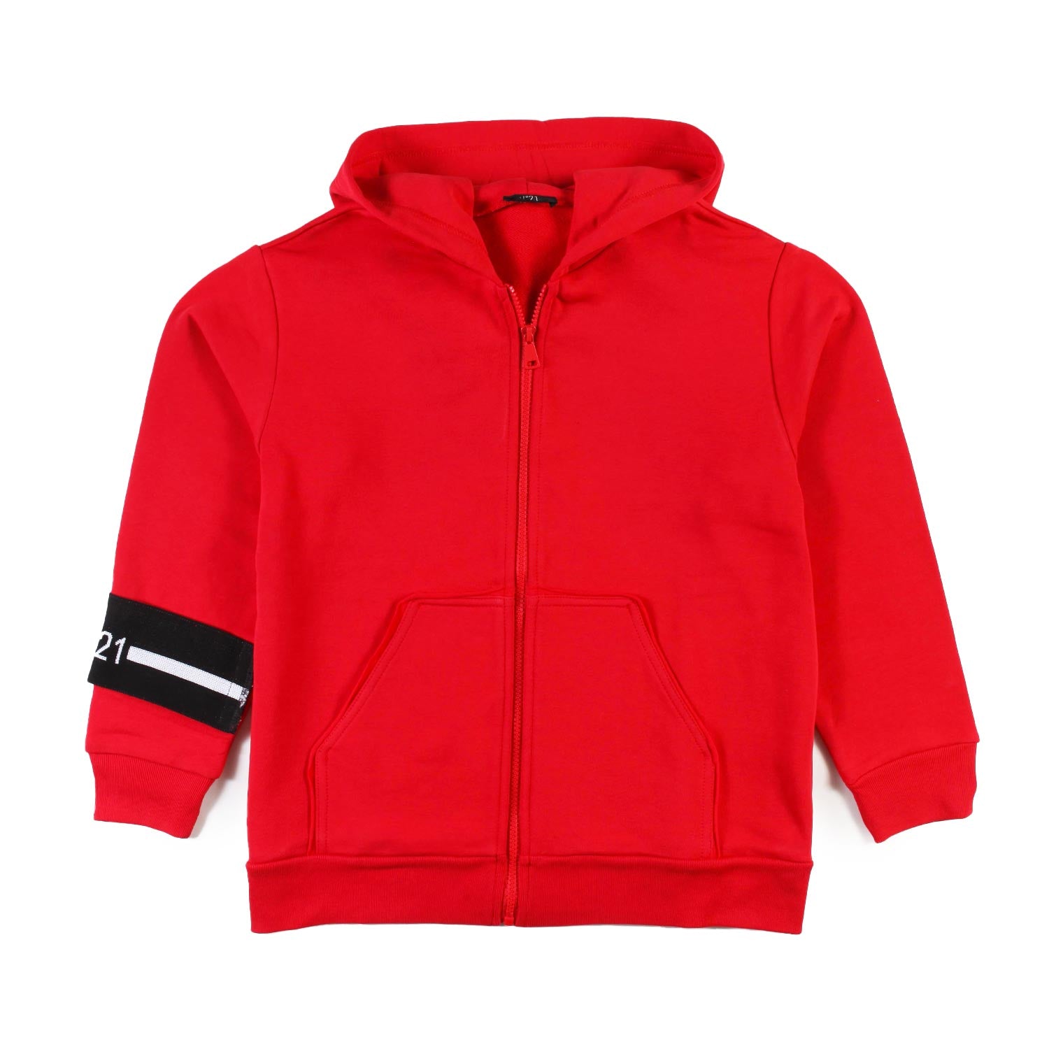 Felpa over N21 unisex rossa con cappuccio - annameglio.com abbigliamento moda