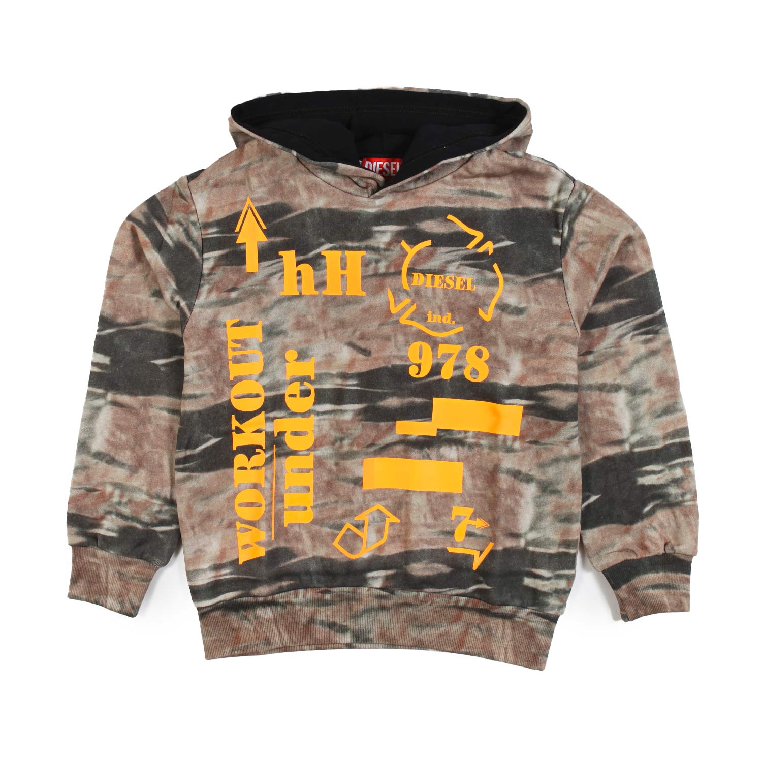 Felpa Smoi camouflage con cappuccio - annameglio.com abbigliamento moda