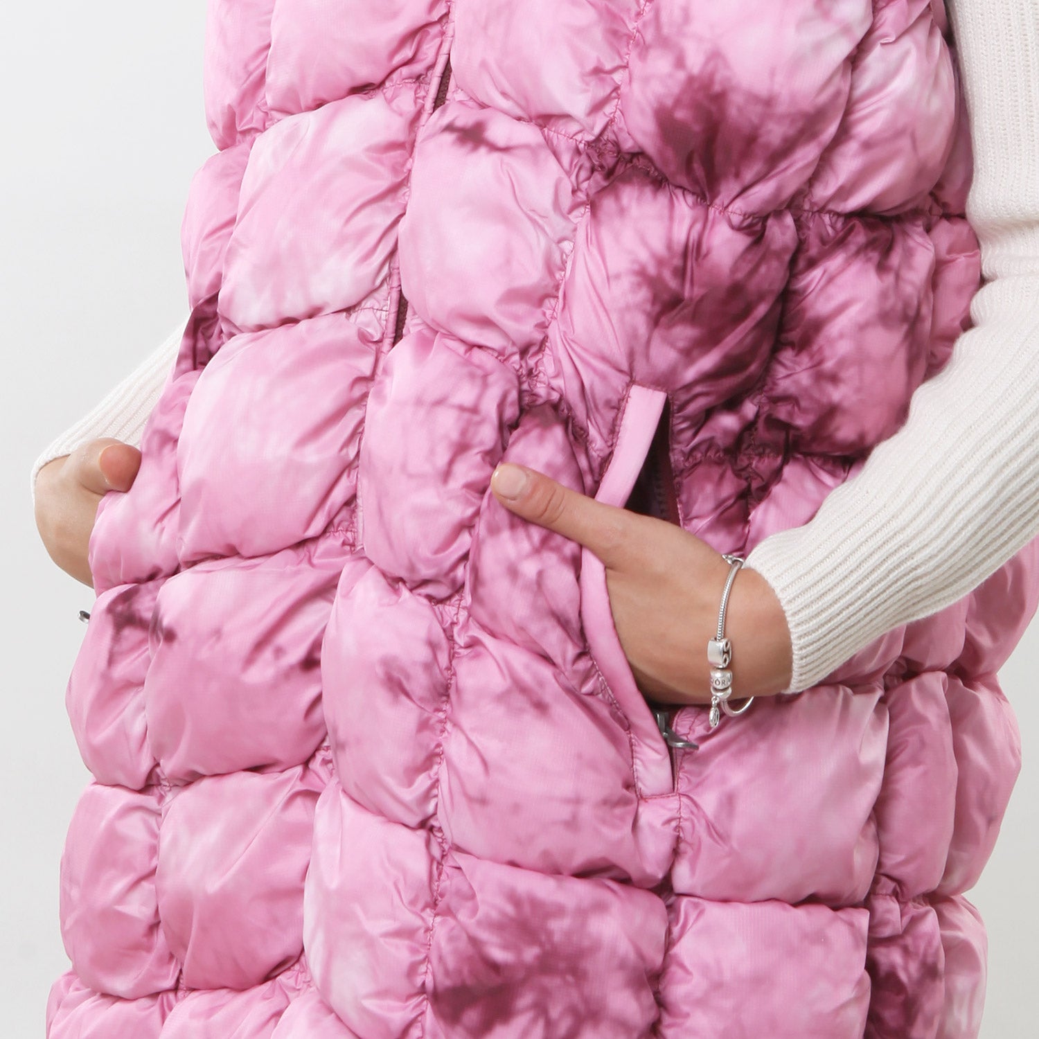 Gilet J-Melly rosa sfumato Rgazza - annameglio.com abbigliamento moda
