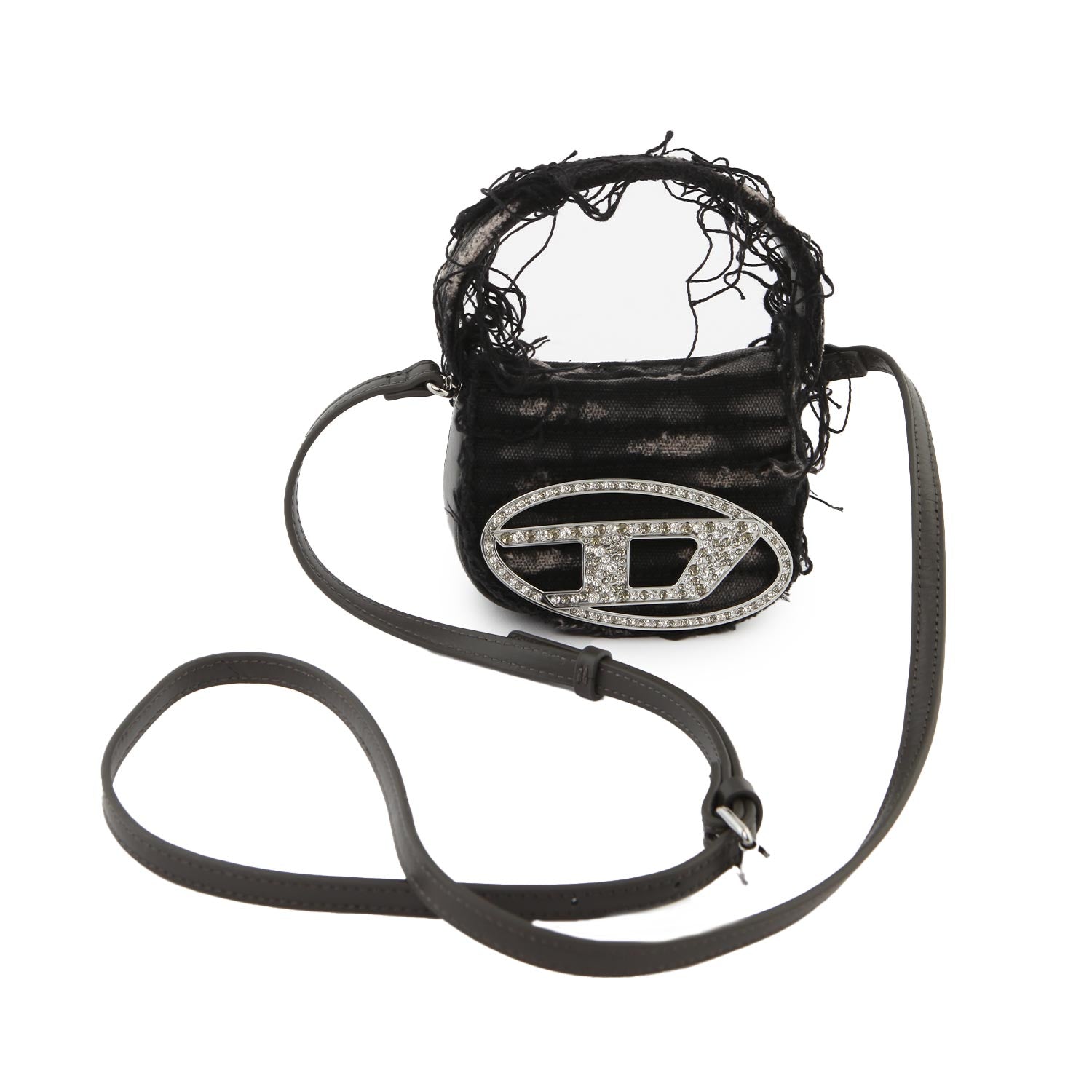 Borsetta 1DR-XS grigio scuro e nero slavato - annameglio.com abbigliamento moda