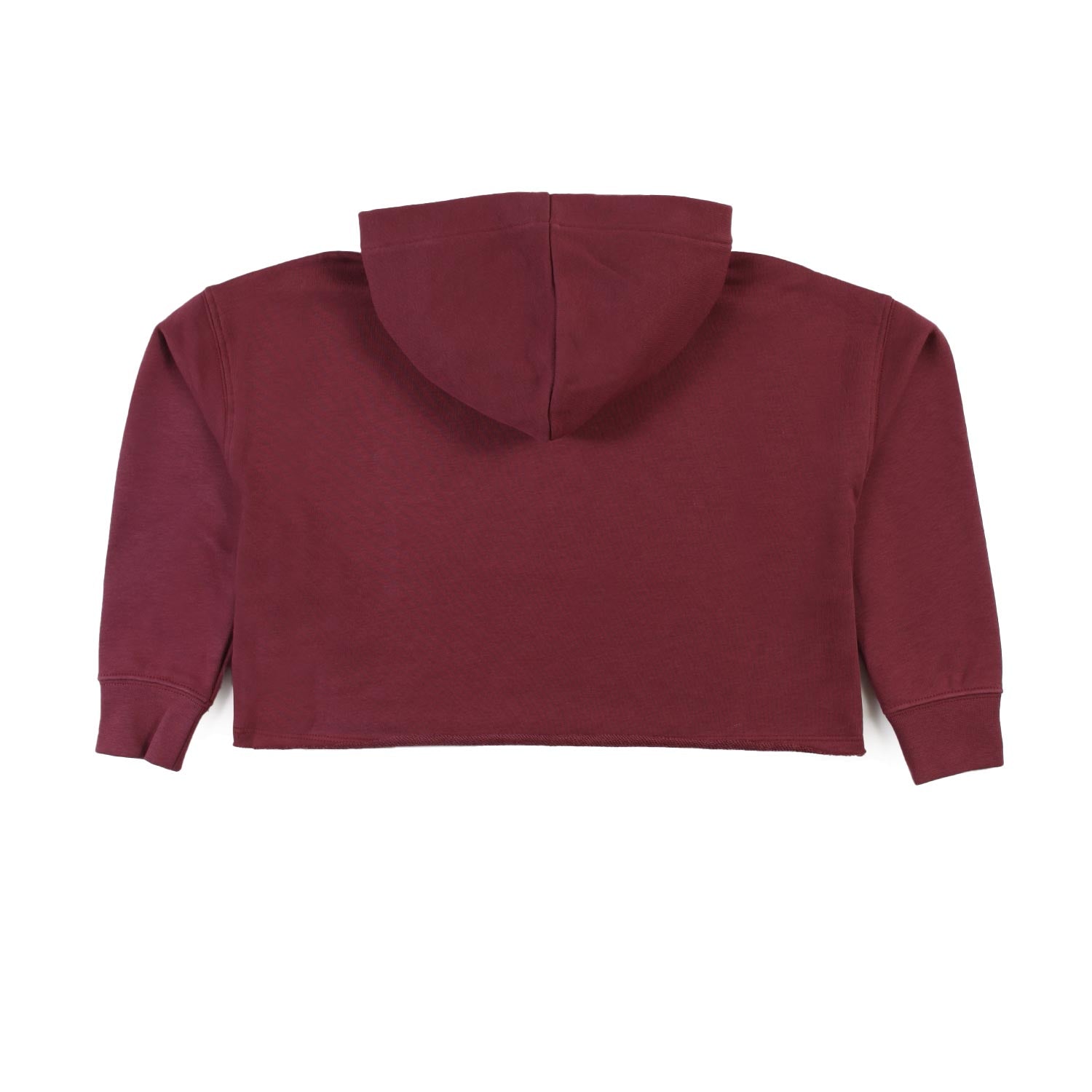 Felpa cropped GGDB bordeaux con cappuccio - annameglio.com abbigliamento moda