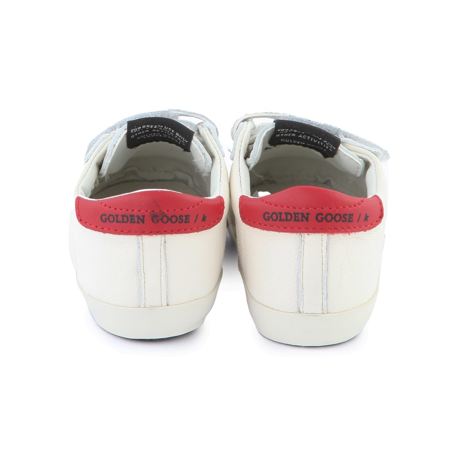 SNEAKER BABY SSTAR BIANCA CON DETTAGLIO ROSSO - annameglio.com abbigliamento moda