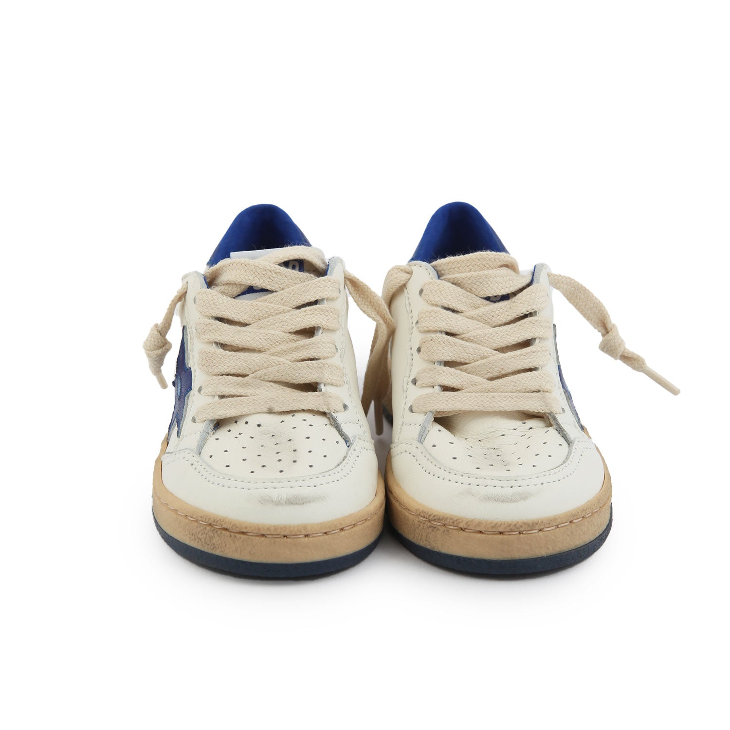 SNEAKER BALL STAR UNISEX BIANCA E BLU BAMBINO - annameglio.com abbigliamento moda