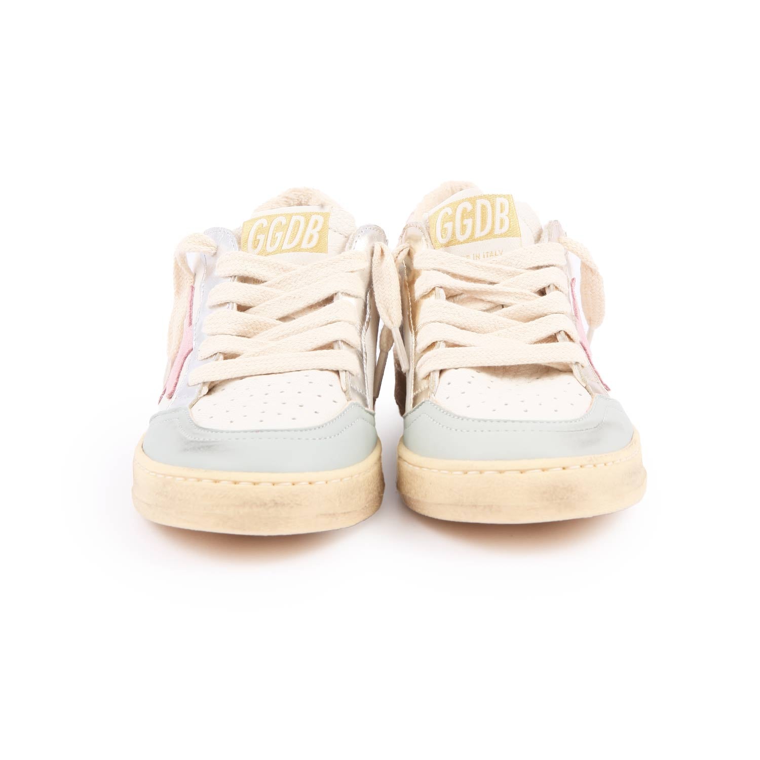 SNEAKER BALL STAR BIANCA, ROSA E SILVER BAMBINA JR - annameglio.com abbigliamento moda