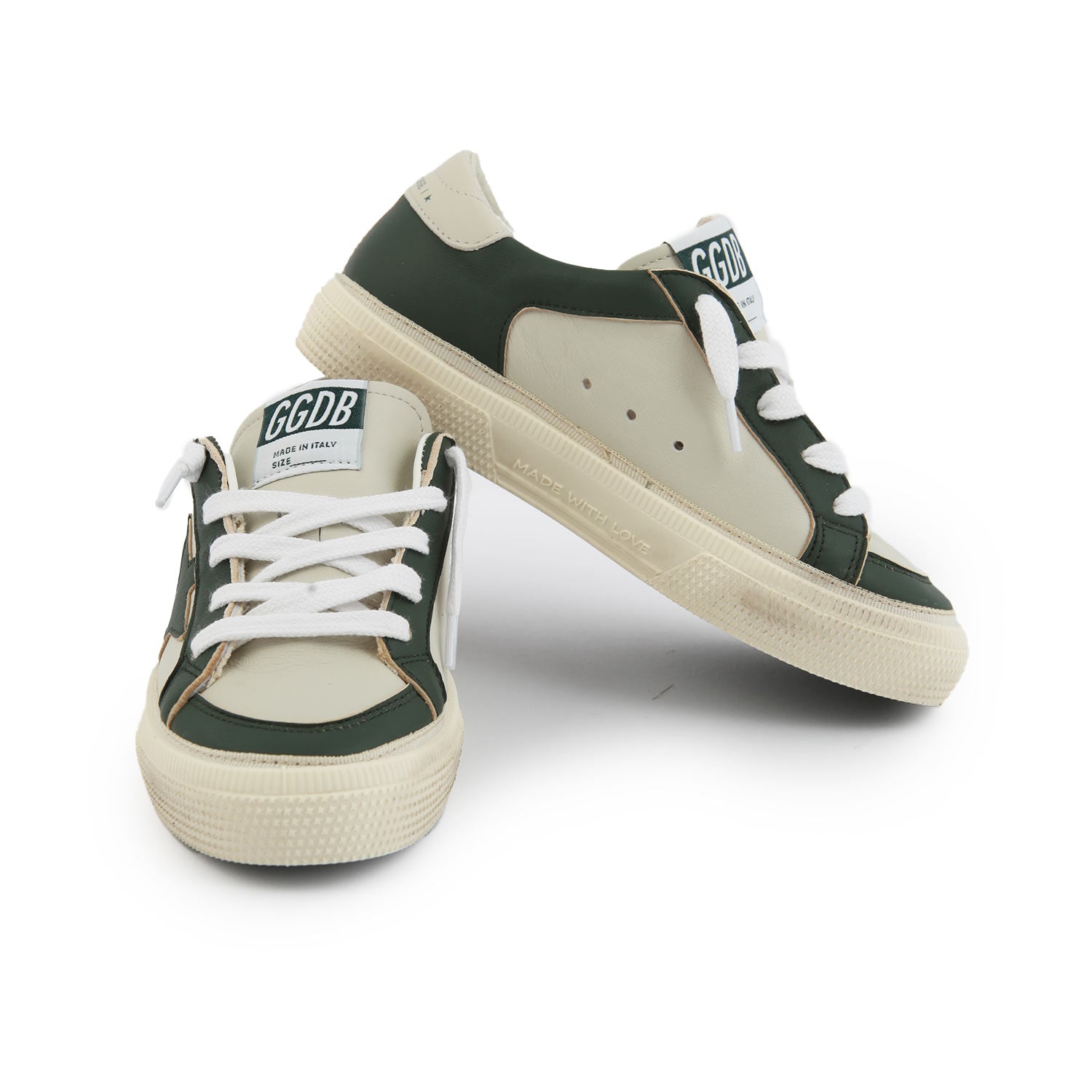 SNEAKER MAY UNISEX VERDE E BIANCA JUNIOR - annameglio.com abbigliamento moda
