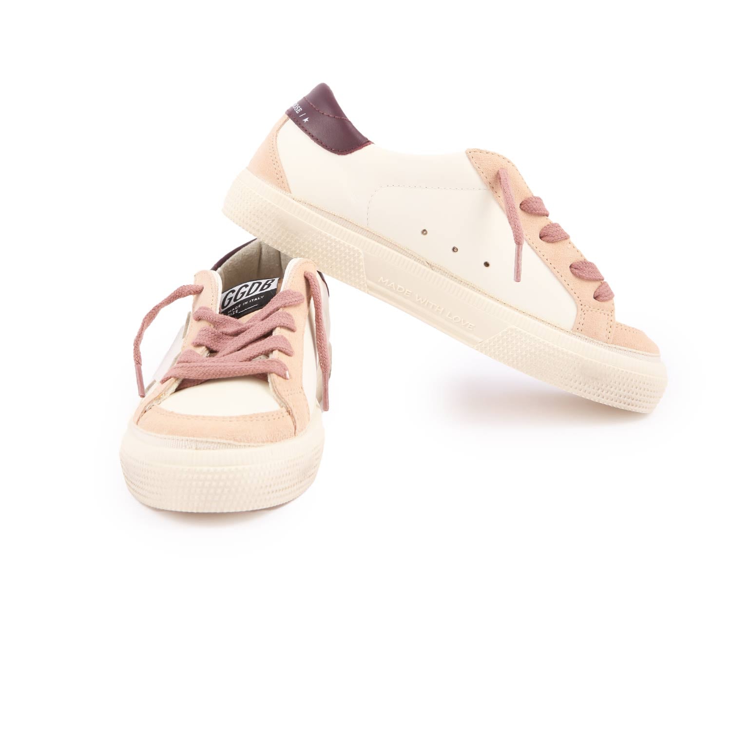 SNEAKER MAY BIANCA, ROSA E PRUGNA BAMBINA JR - annameglio.com abbigliamento moda