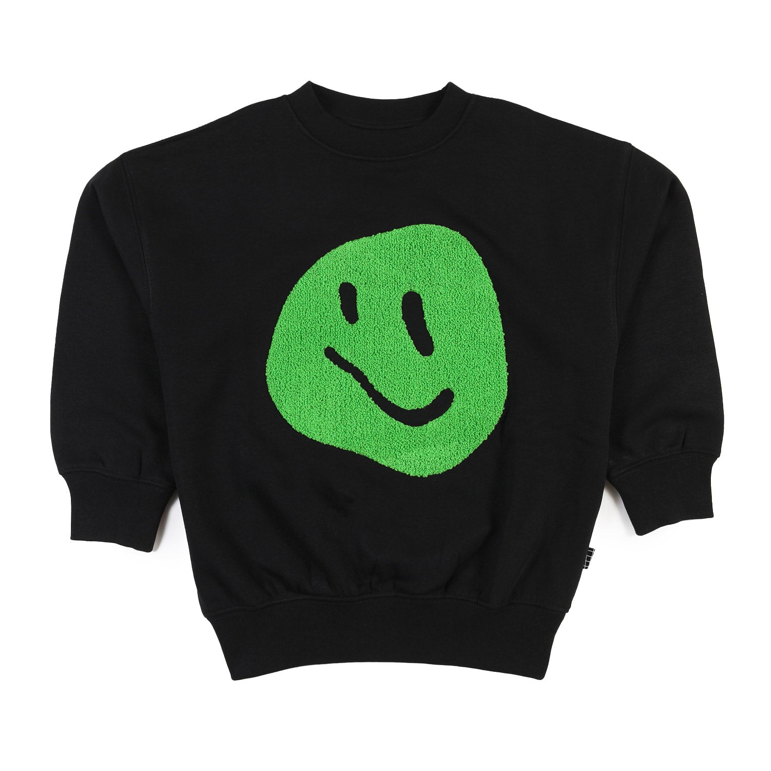 Felpa Mar unisex nera con Smile verde - annameglio.com abbigliamento moda