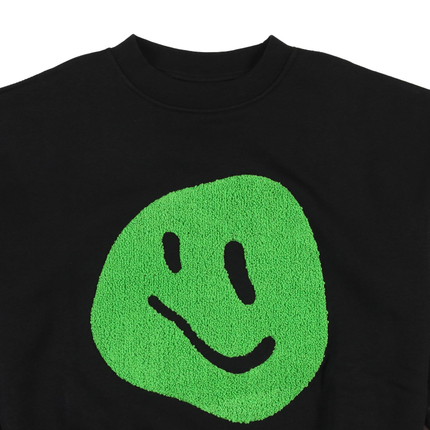 Felpa Mar unisex nera con Smile verde - annameglio.com abbigliamento moda