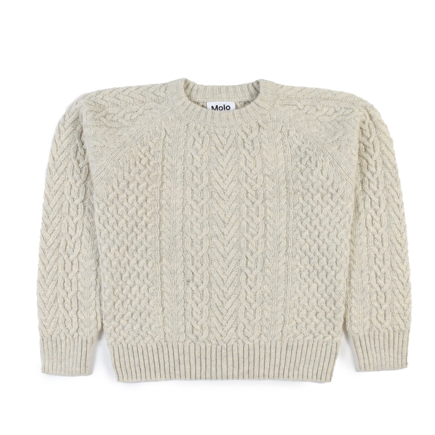 Maglione unisex Birk ecru chiaro melange - annameglio.com abbigliamento moda