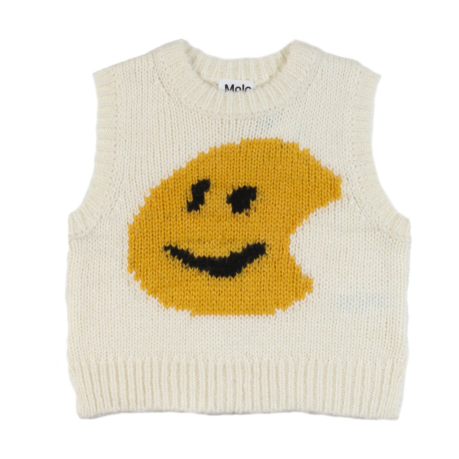 Maglione gilet Gertrude panna e senape Bambina - annameglio.com abbigliamento moda