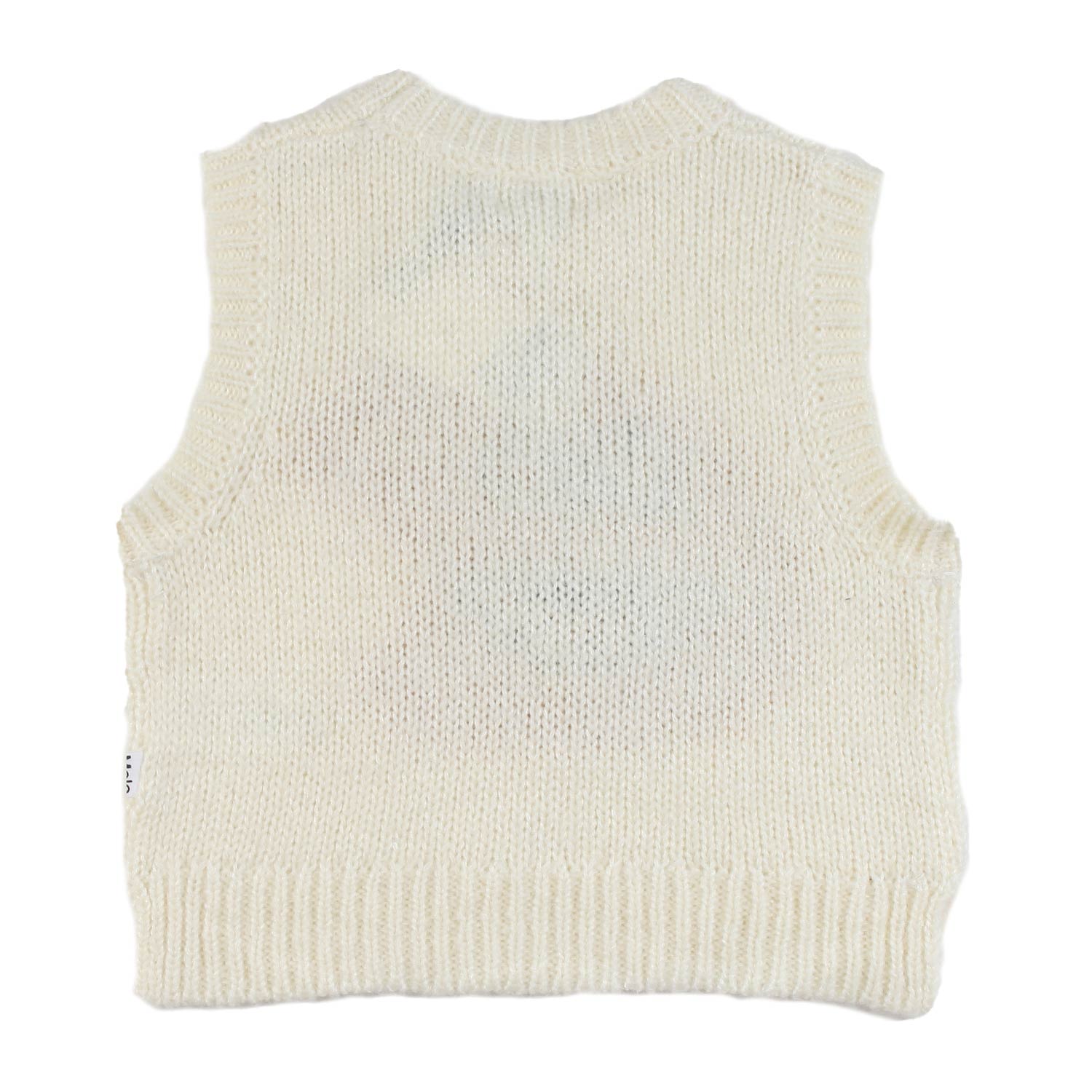 Maglione gilet Gertrude panna e senape Bambina - annameglio.com abbigliamento moda