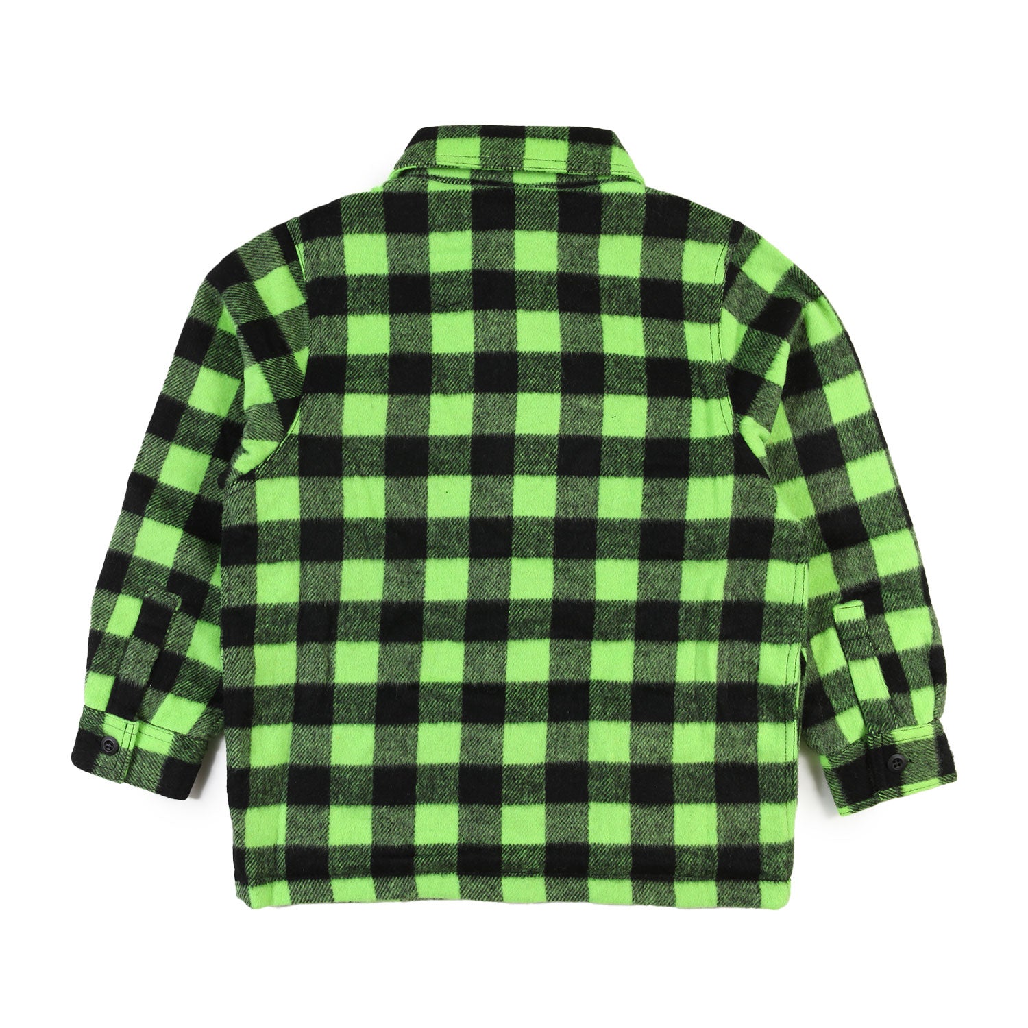 Giacca camicia Hayes verde fluo e nera a quadri - annameglio.com abbigliamento moda