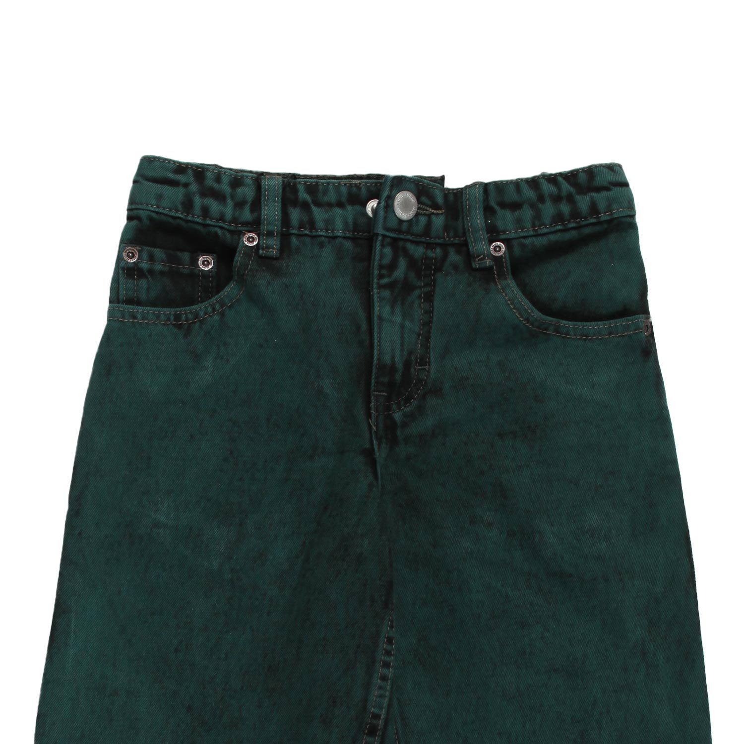Jeans unisex Aiden verde overdye - annameglio.com abbigliamento moda