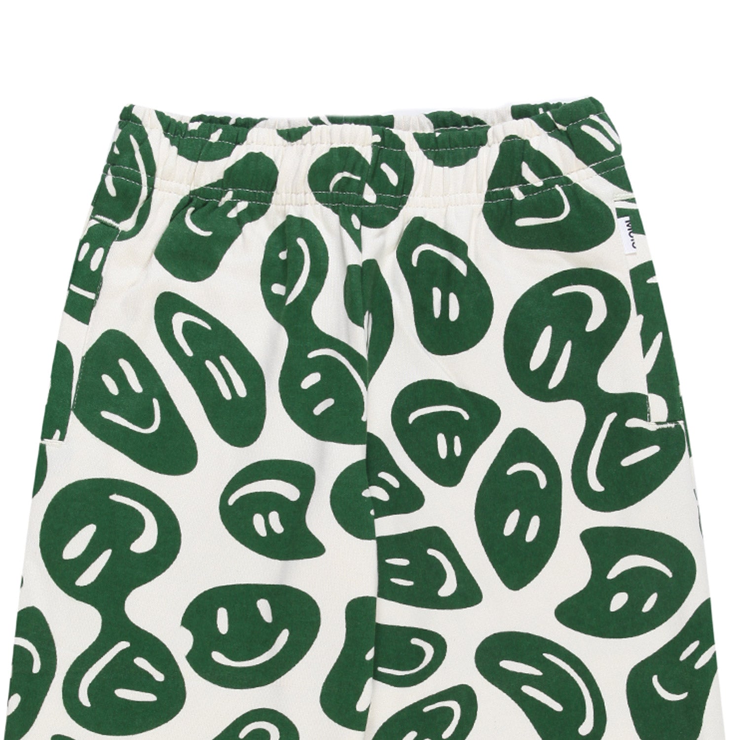 Pantalone felpa Adan unisex panna con Smile verdi - annameglio.com abbigliamento moda