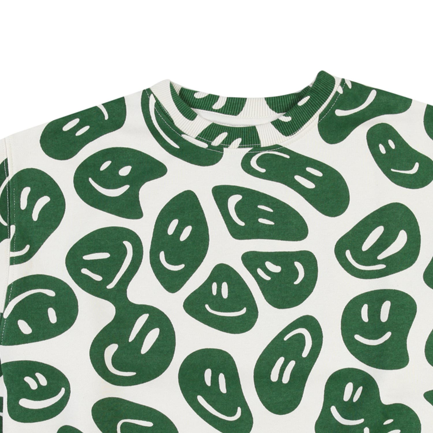 Felpa Monti unisex panna con Smile verdi - annameglio.com abbigliamento moda