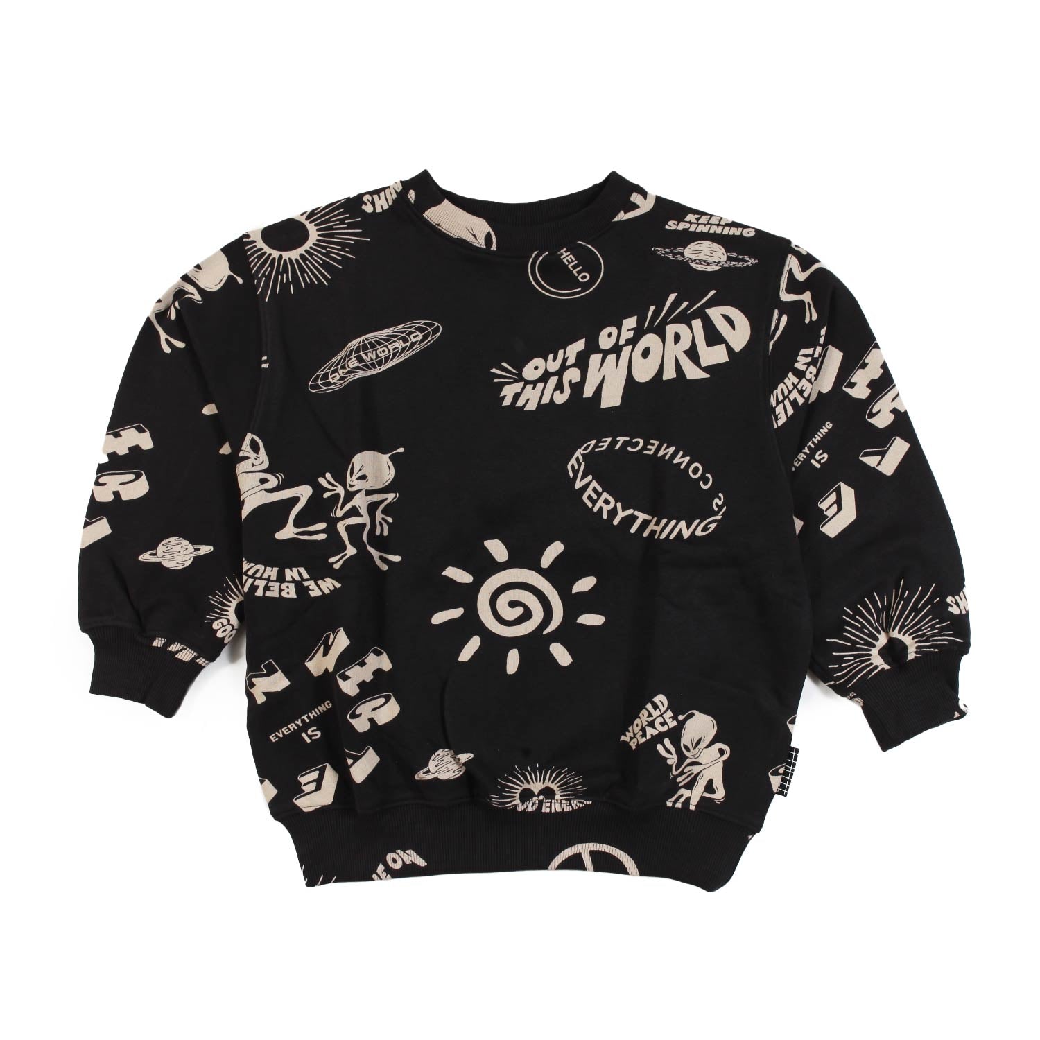 Felpa unisex Monti nera e beige - annameglio.com abbigliamento moda