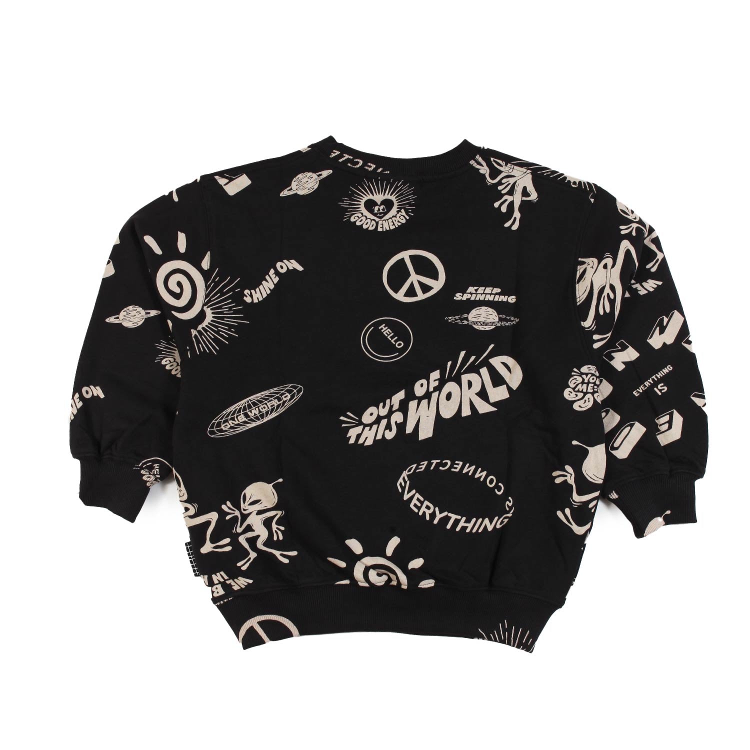 Felpa unisex Monti nera e beige - annameglio.com abbigliamento moda