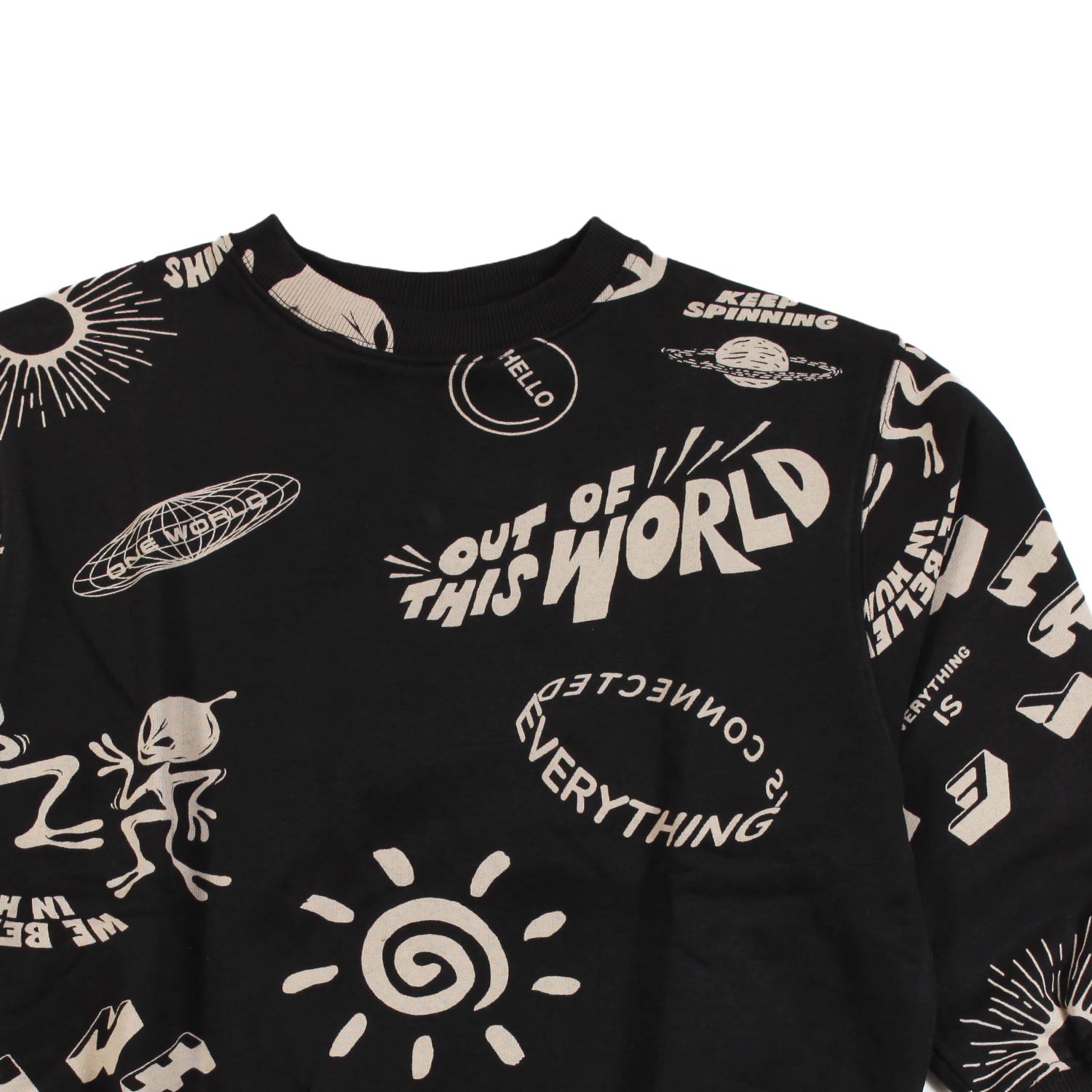 Felpa unisex Monti nera e beige - annameglio.com abbigliamento moda