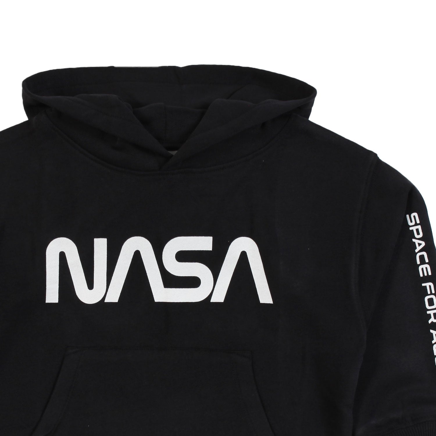 Felpa Moz nera con stampa NASA bianca - annameglio.com abbigliamento moda