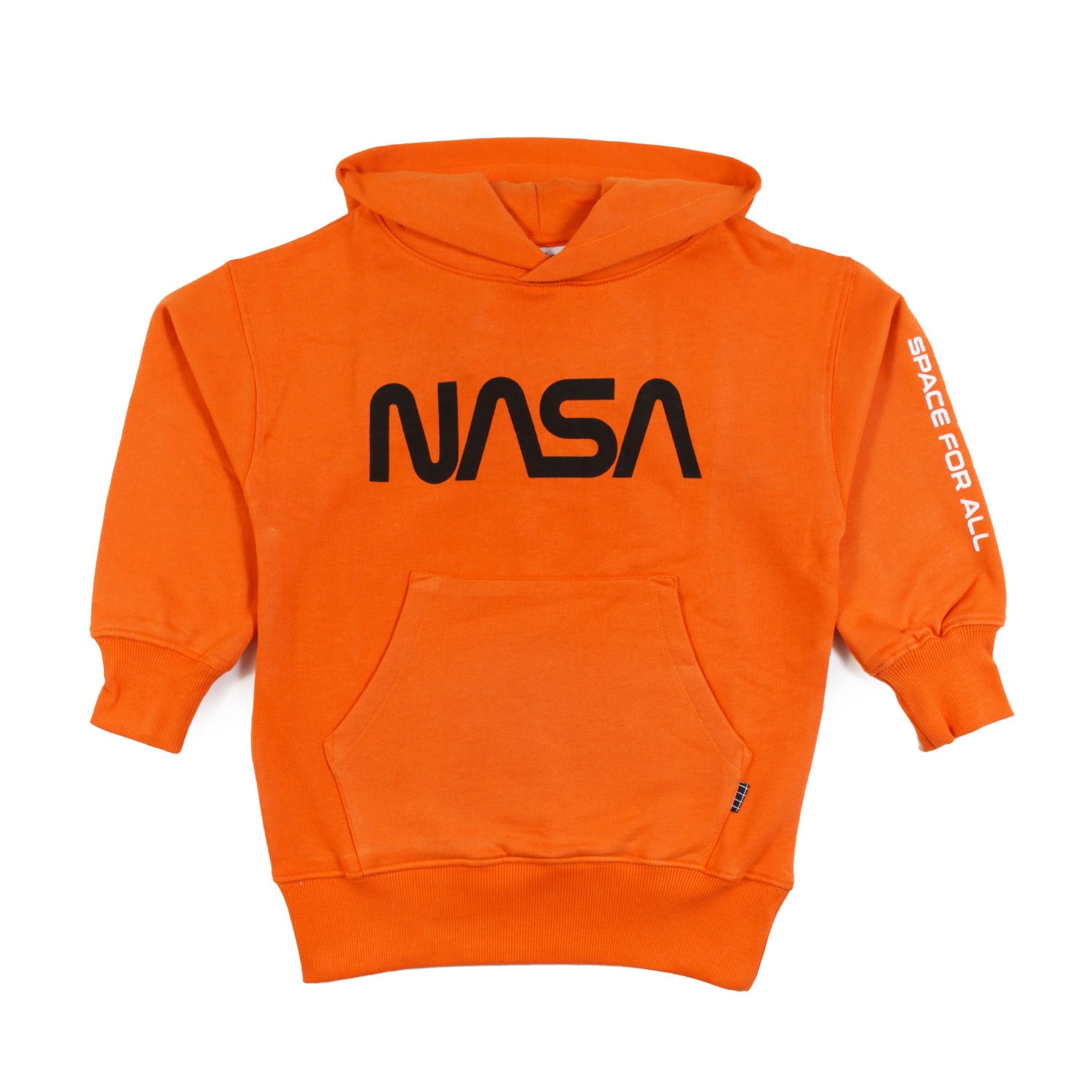Felpa Moz arancione con stampa Nasa nera - annameglio.com abbigliamento moda