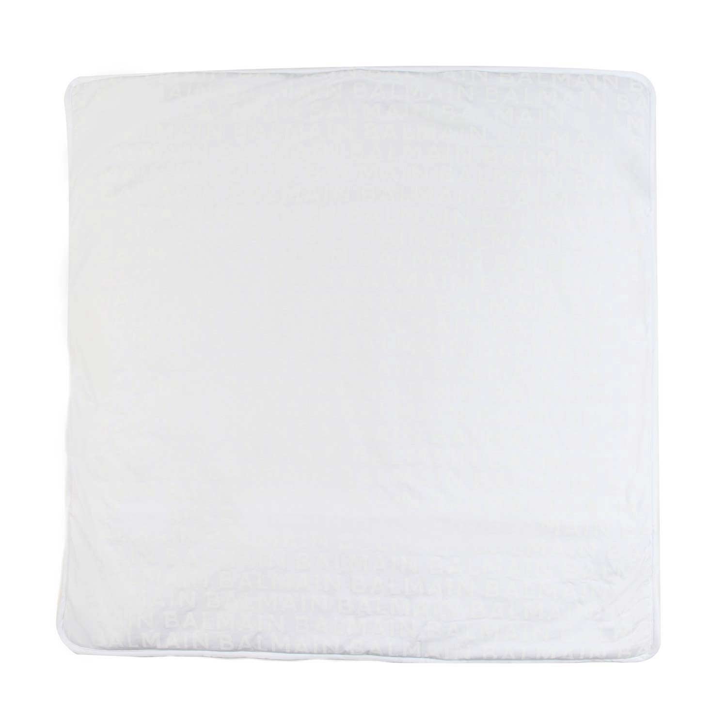 Coperta da culla Balmain bianca con loghi in tono - annameglio.com abbigliamento moda
