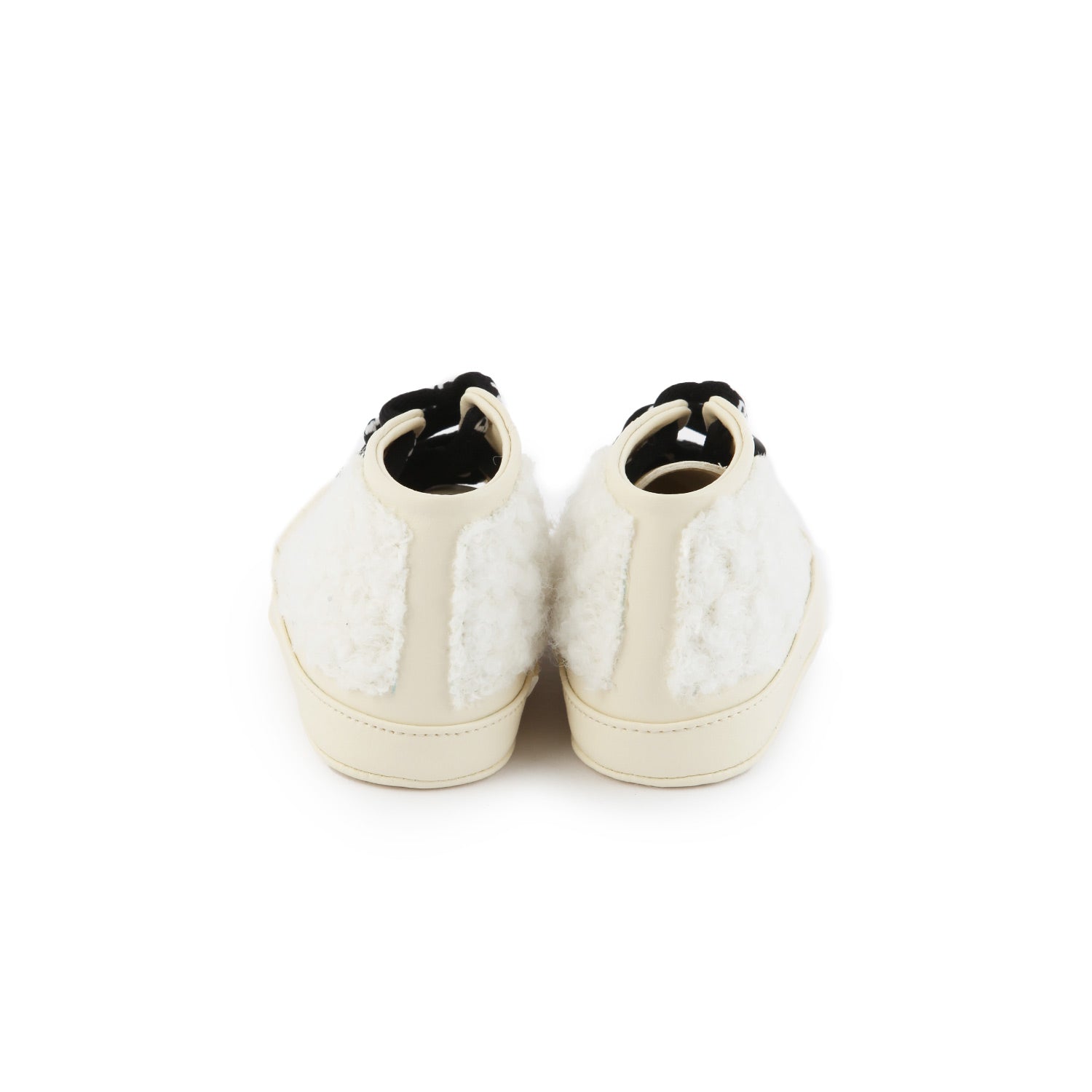 Mini sneaker Balmain in pelle panna Neonata - annameglio.com abbigliamento moda