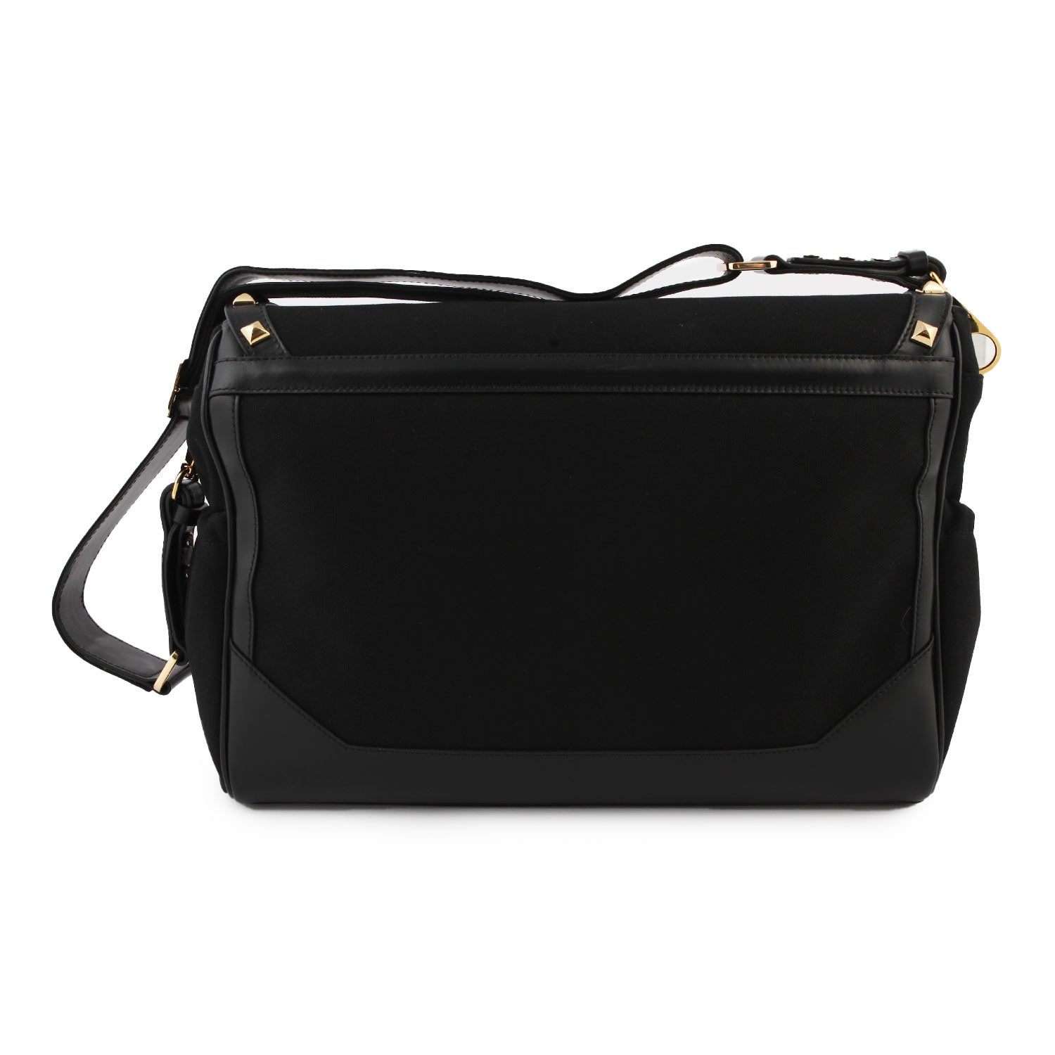 Borsa fasciatoio Balmain nera con dettagli oro - annameglio.com abbigliamento moda