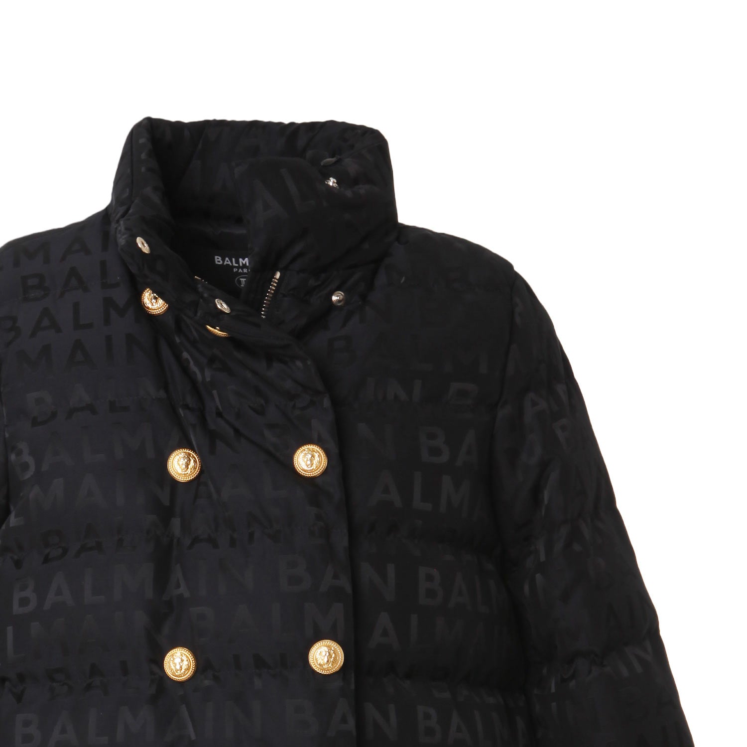 Piumino Nero con logo Balmain - annameglio.com abbigliamento moda