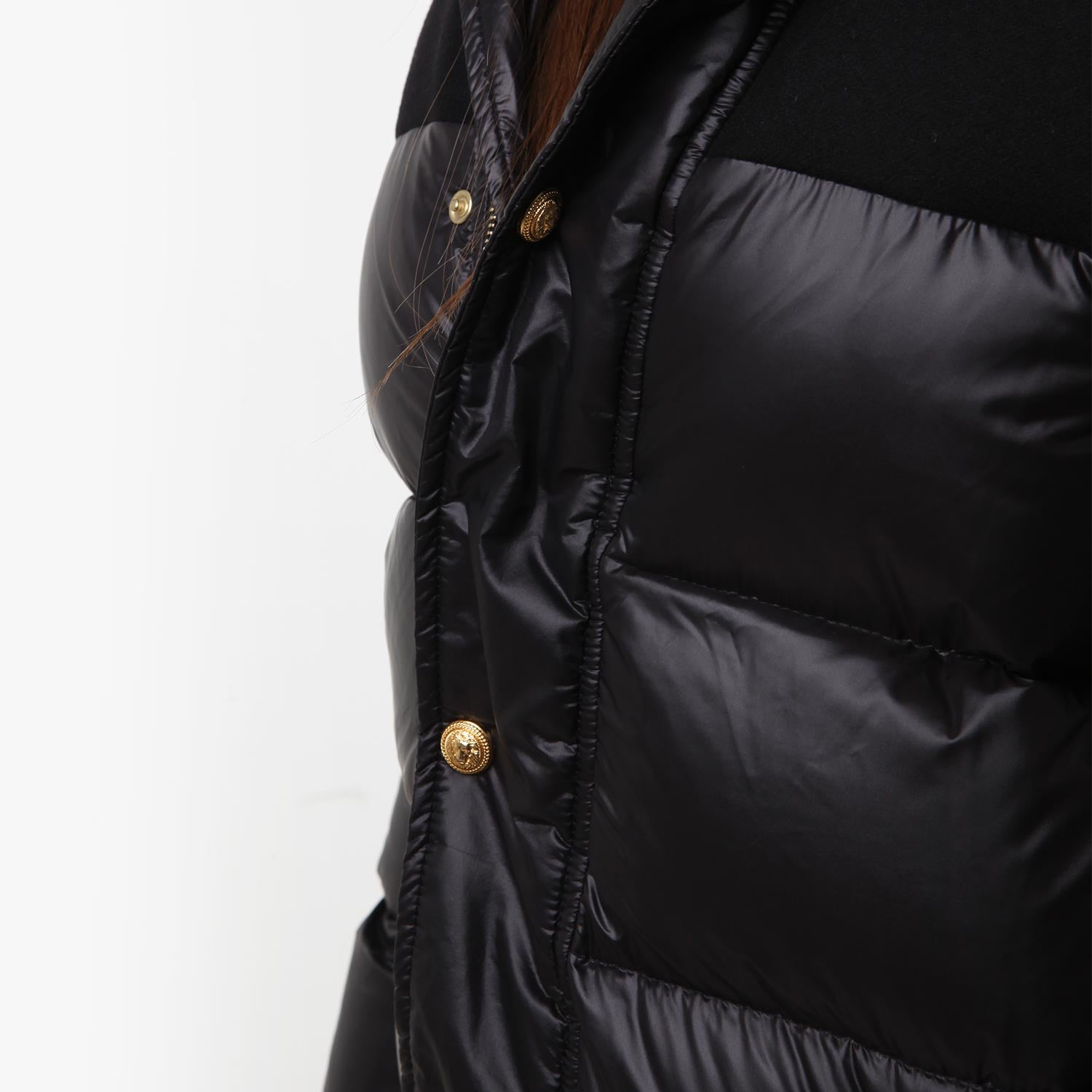 Piumino lungo Balmain nero Bambina-Teen e Ragazza - annameglio.com abbigliamento moda