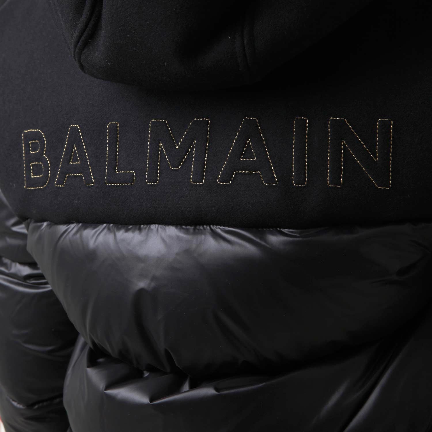 Piumino lungo Balmain nero Bambina-Teen e Ragazza - annameglio.com abbigliamento moda