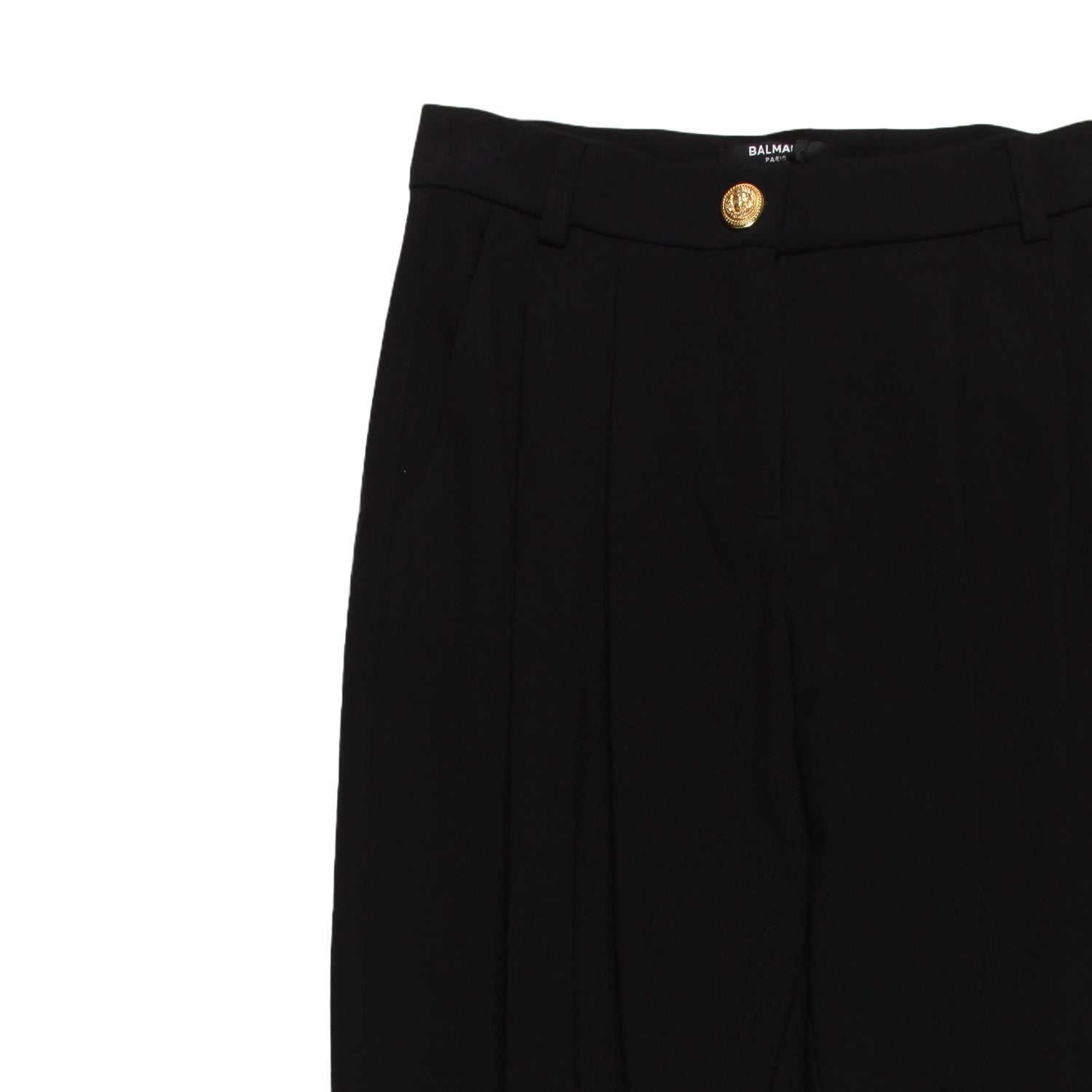 Pantalone Balmain nero con bottoni oro - annameglio.com abbigliamento moda