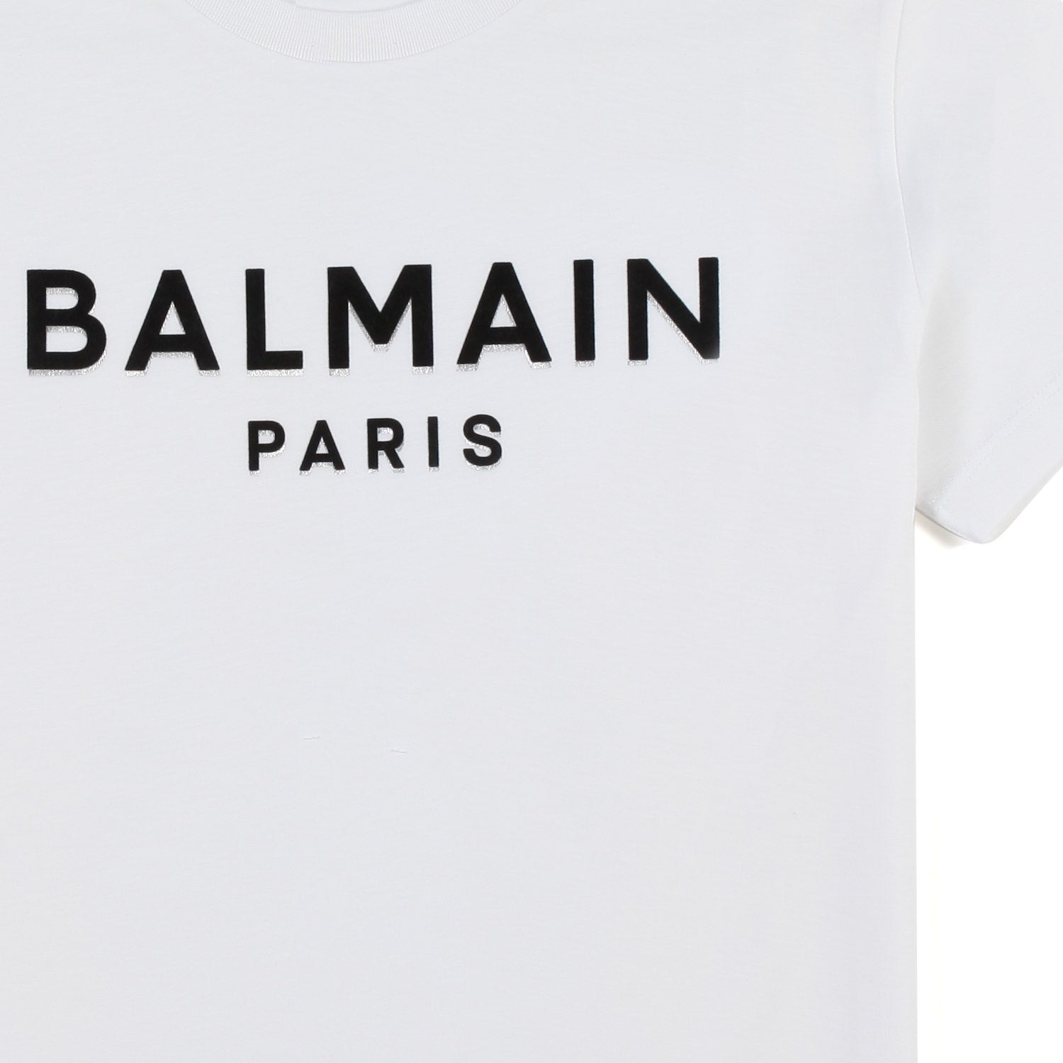 T-shirt Balmain bianca con logo nero - annameglio.com abbigliamento moda