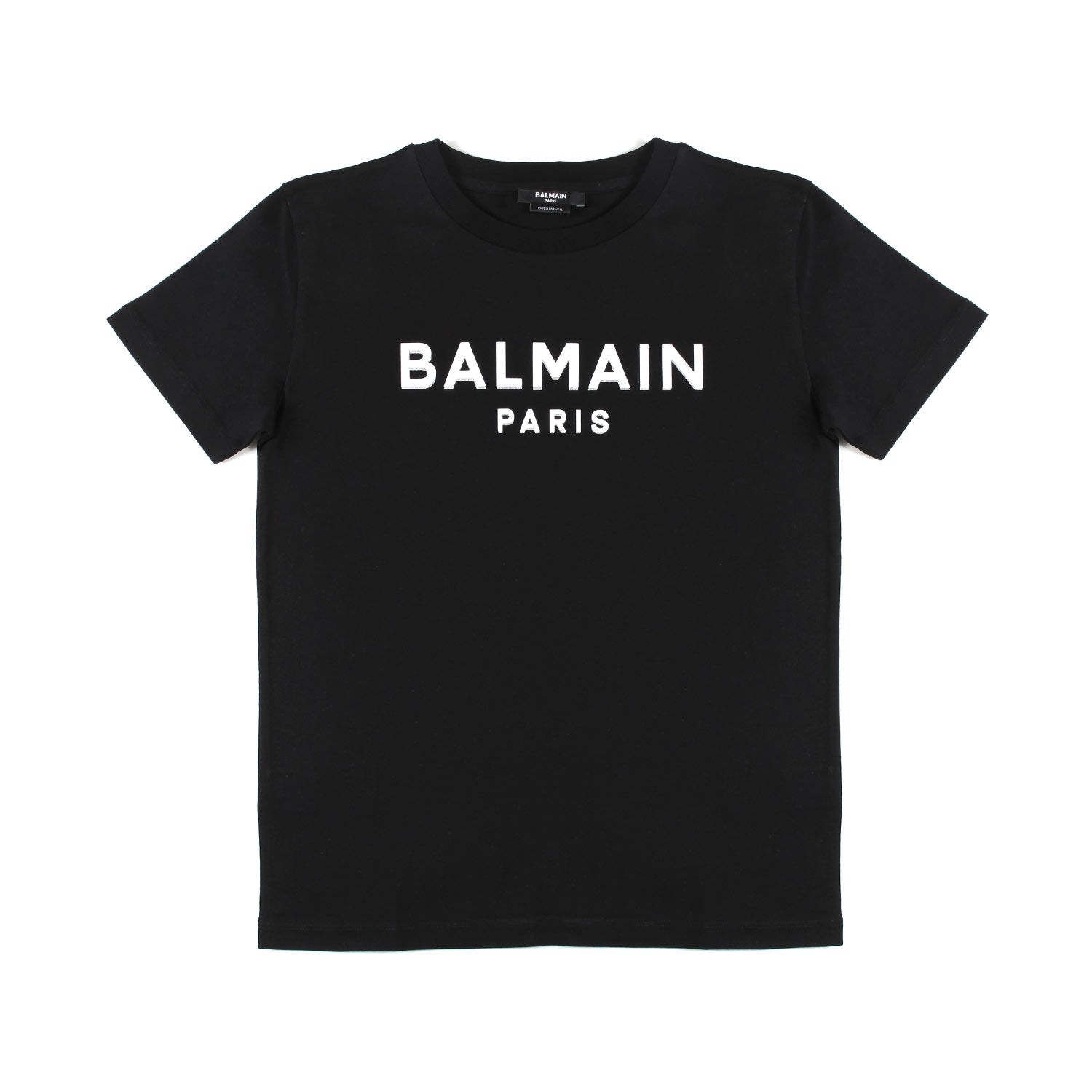T-shirt Balmain nera con logo bianco - annameglio.com abbigliamento moda
