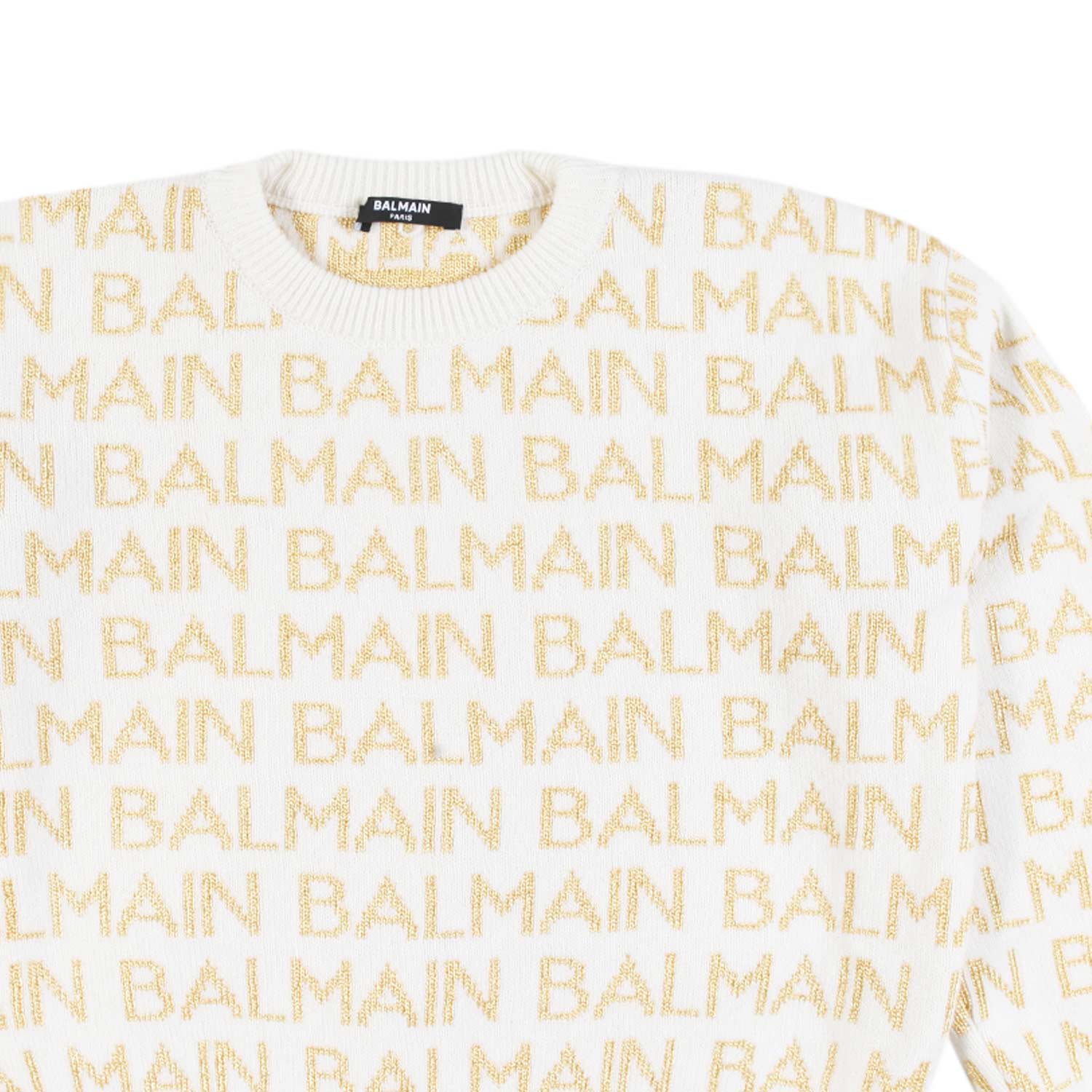 Maglione Lana Panna loghi oro Bambina e Teenager - annameglio.com abbigliamento moda