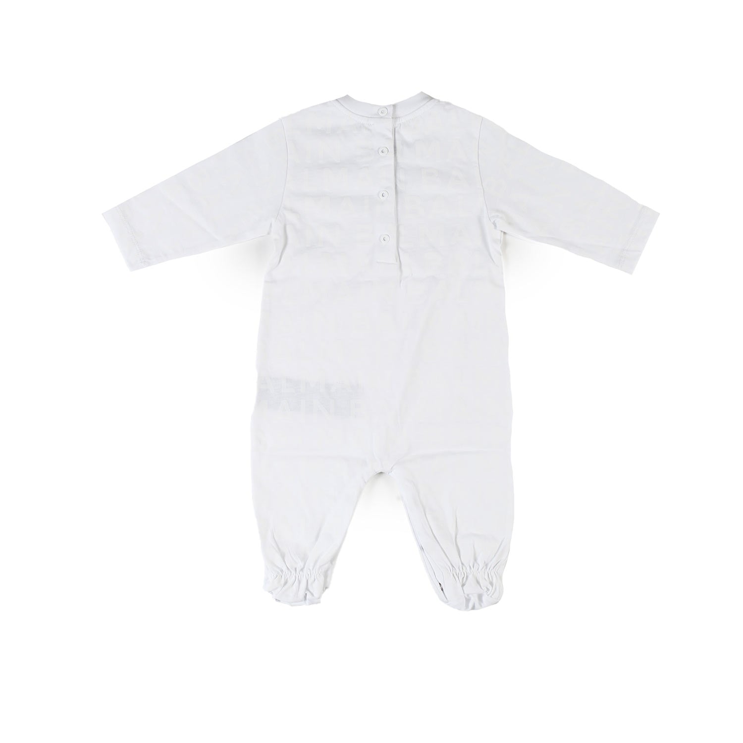 Set tutina Balmain bianca con loghi in tono - annameglio.com abbigliamento moda