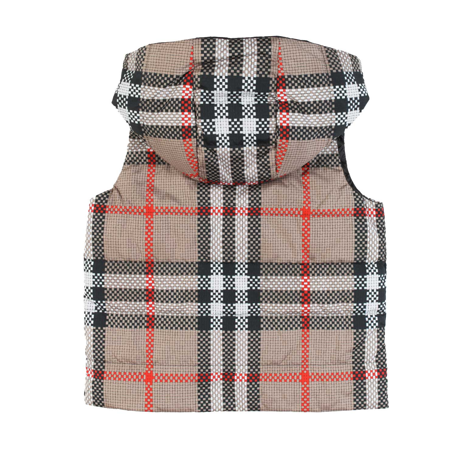 Piumino gilet unisex beige check - annameglio.com abbigliamento moda