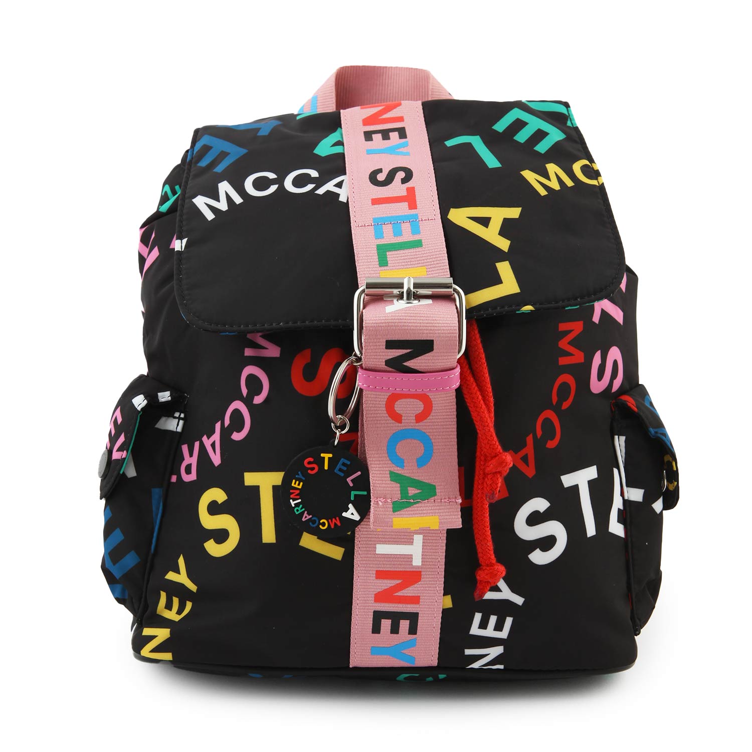 Zainetto Stella McCartney nero, rosa e multicolor - annameglio.com abbigliamento moda