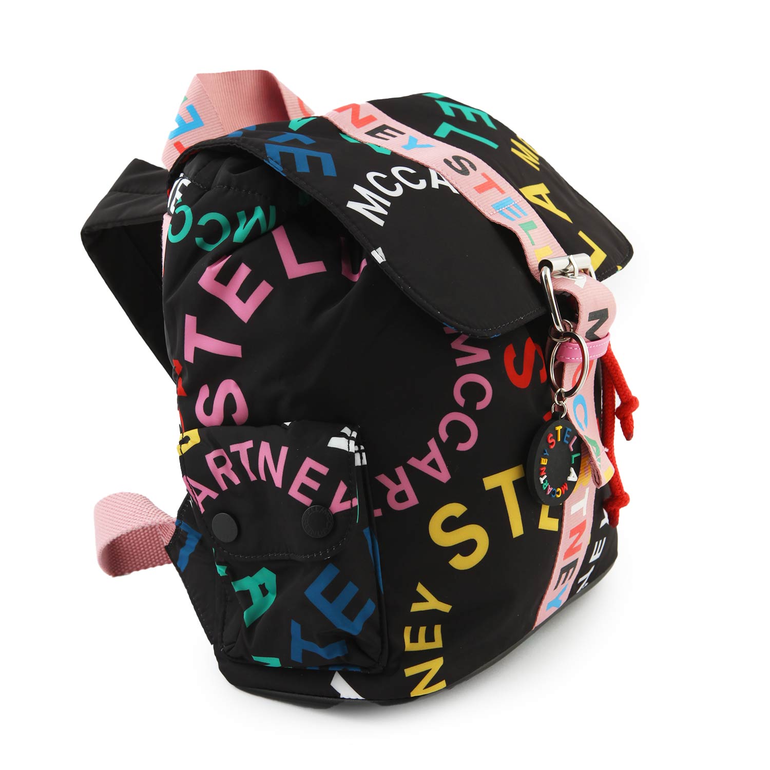 Zainetto Stella McCartney nero, rosa e multicolor - annameglio.com abbigliamento moda