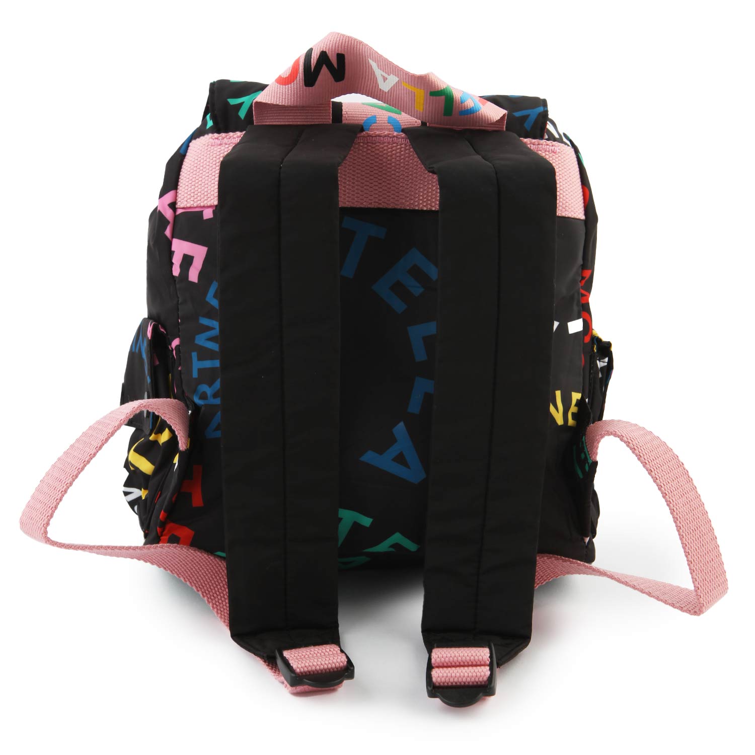 Zainetto Stella McCartney nero, rosa e multicolor - annameglio.com abbigliamento moda