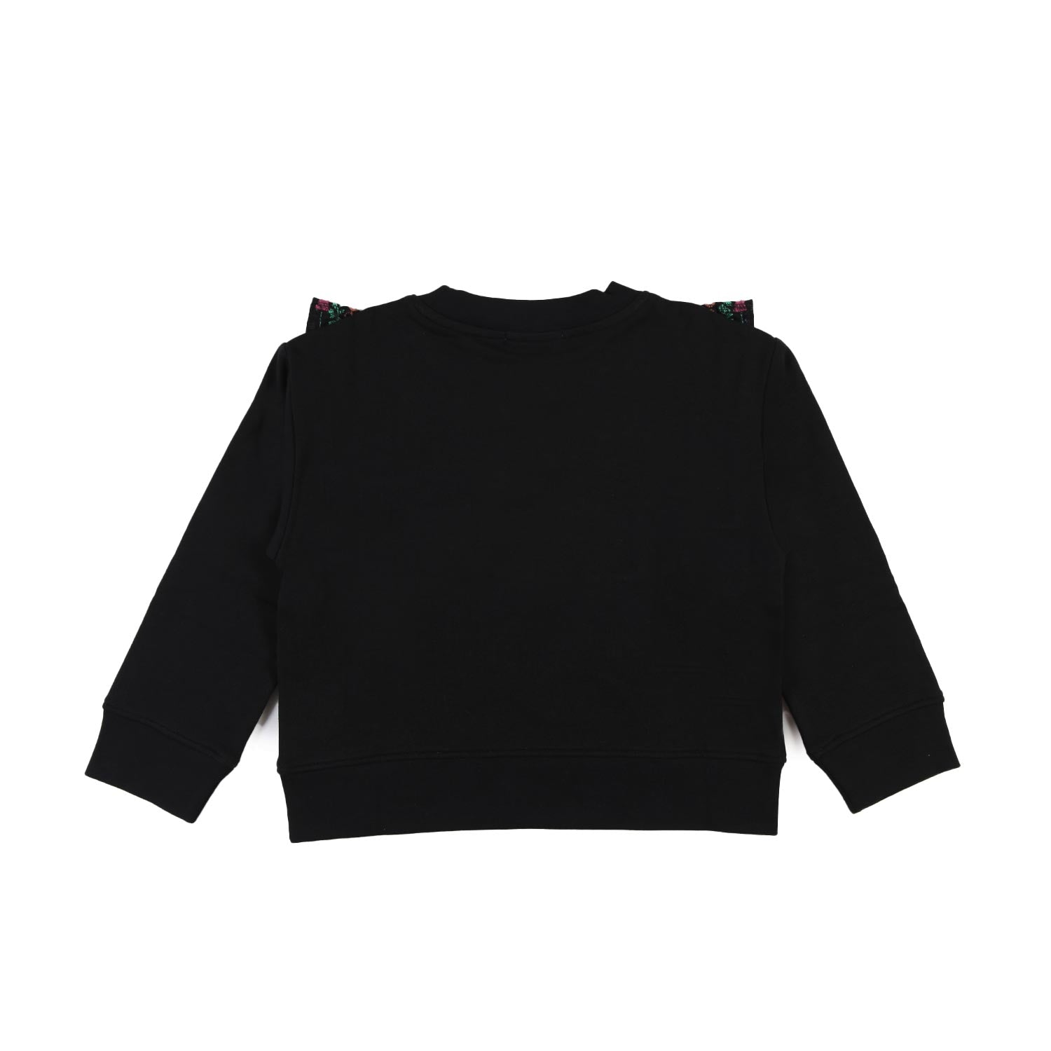 Felpa Stella nera con ricami multicolor bambina - annameglio.com abbigliamento moda