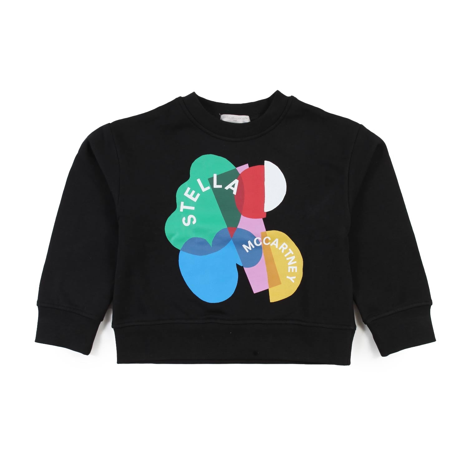 Felpa nera Stella con stampa multicolor - annameglio.com abbigliamento moda