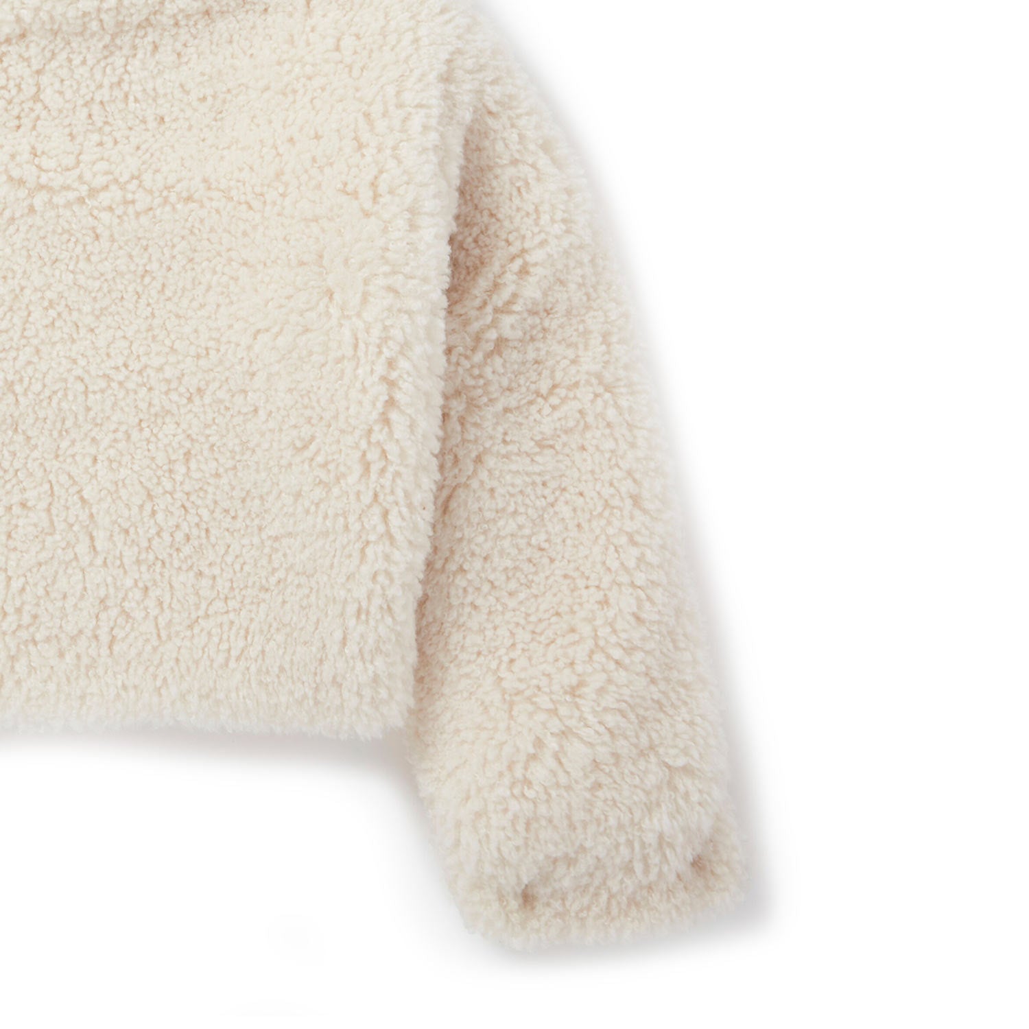 Giubbotto corto Borg panna Bambina e Ragazza - annameglio.com abbigliamento moda