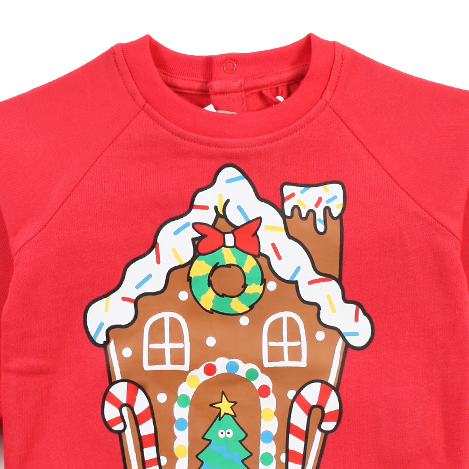 Felpa baby natalizia Stella rossa e multicolor - annameglio.com abbigliamento moda