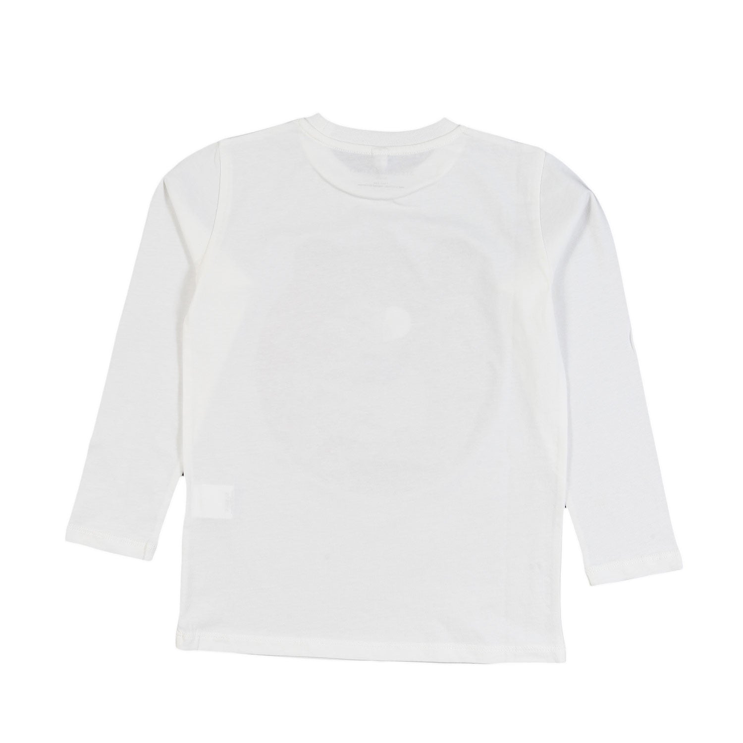 T-shirt lunga unisex bianca con orso marrone - annameglio.com abbigliamento moda