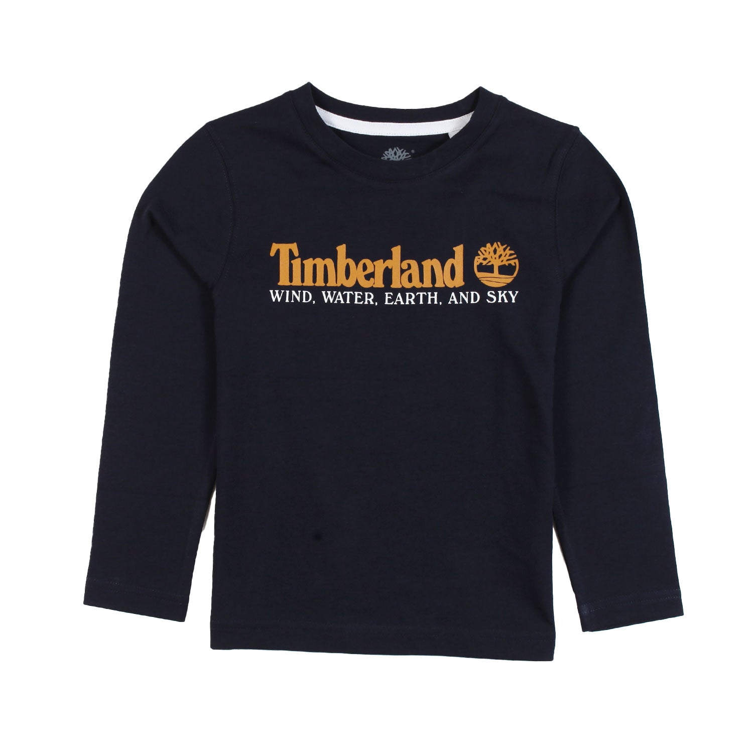 T-shirt lunga blu con logo Timberland senape - annameglio.com abbigliamento moda